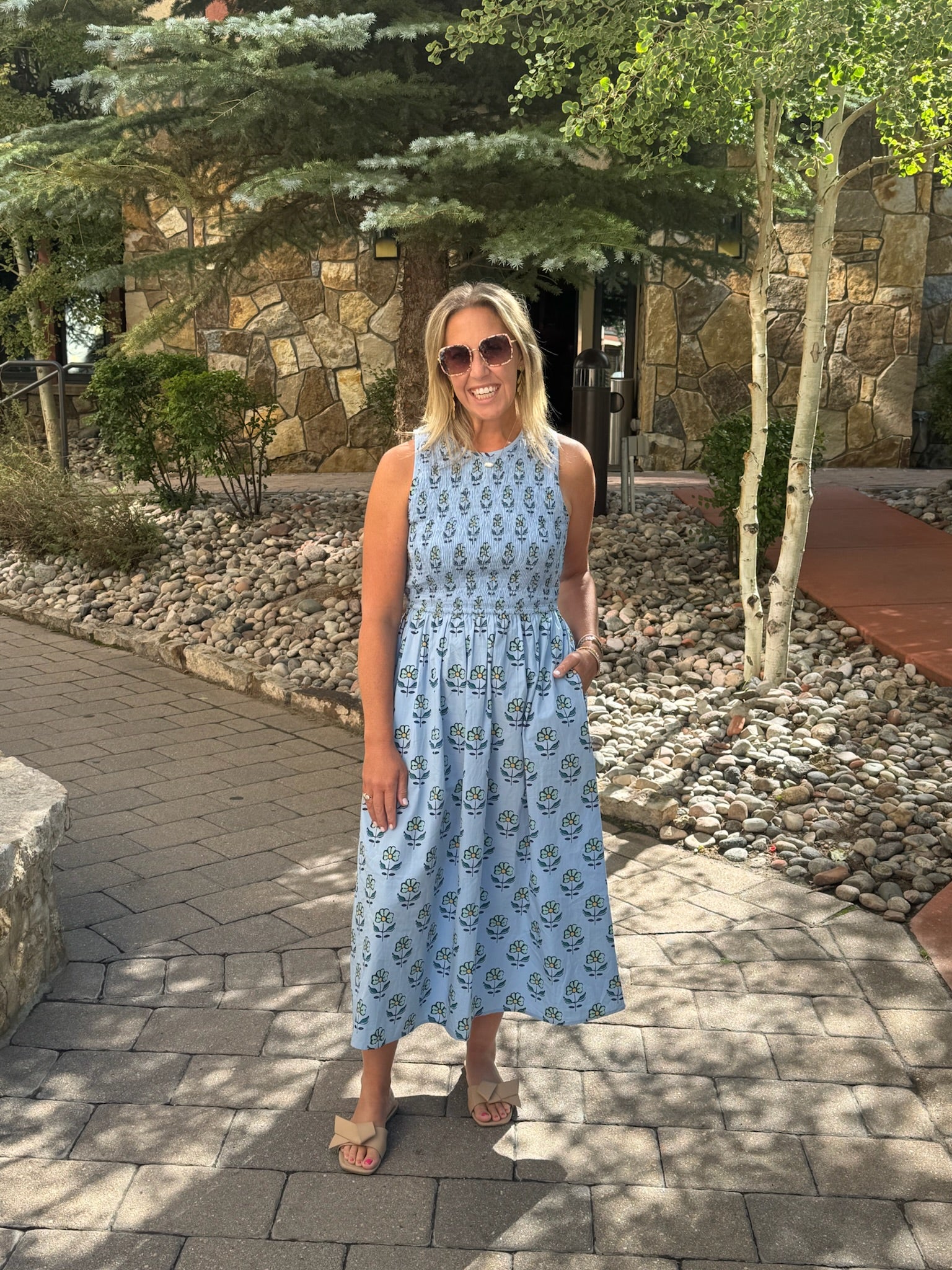 Stroll Dress I Orchid Sprigs