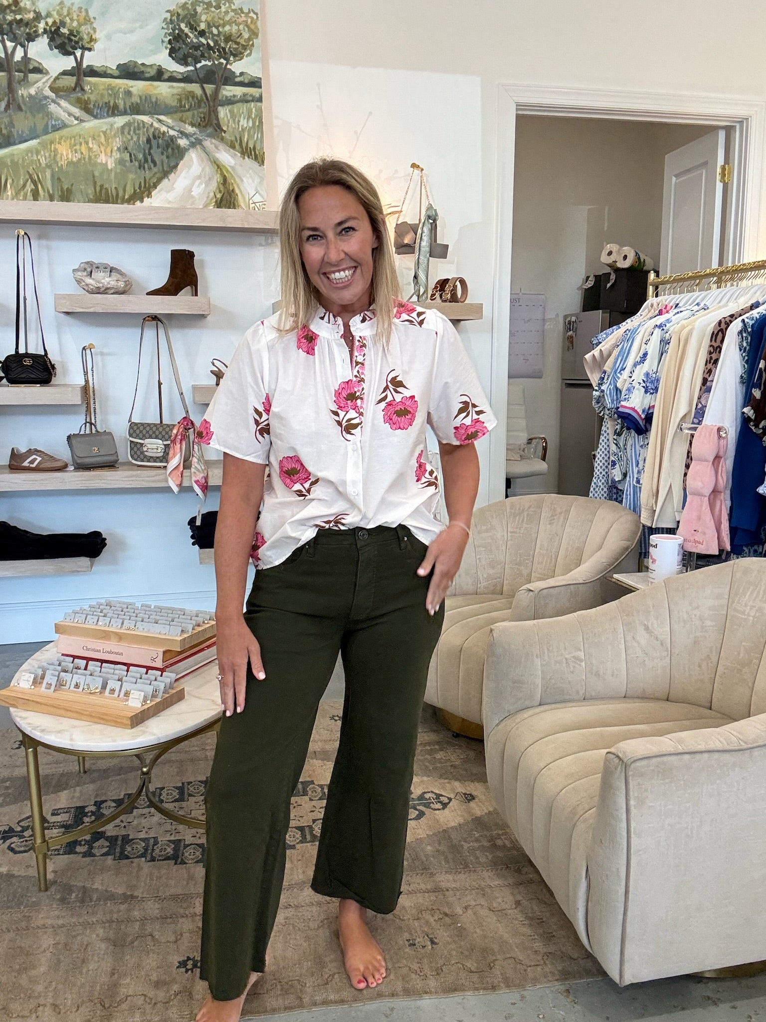 Josie Button Up Blouse | Cream