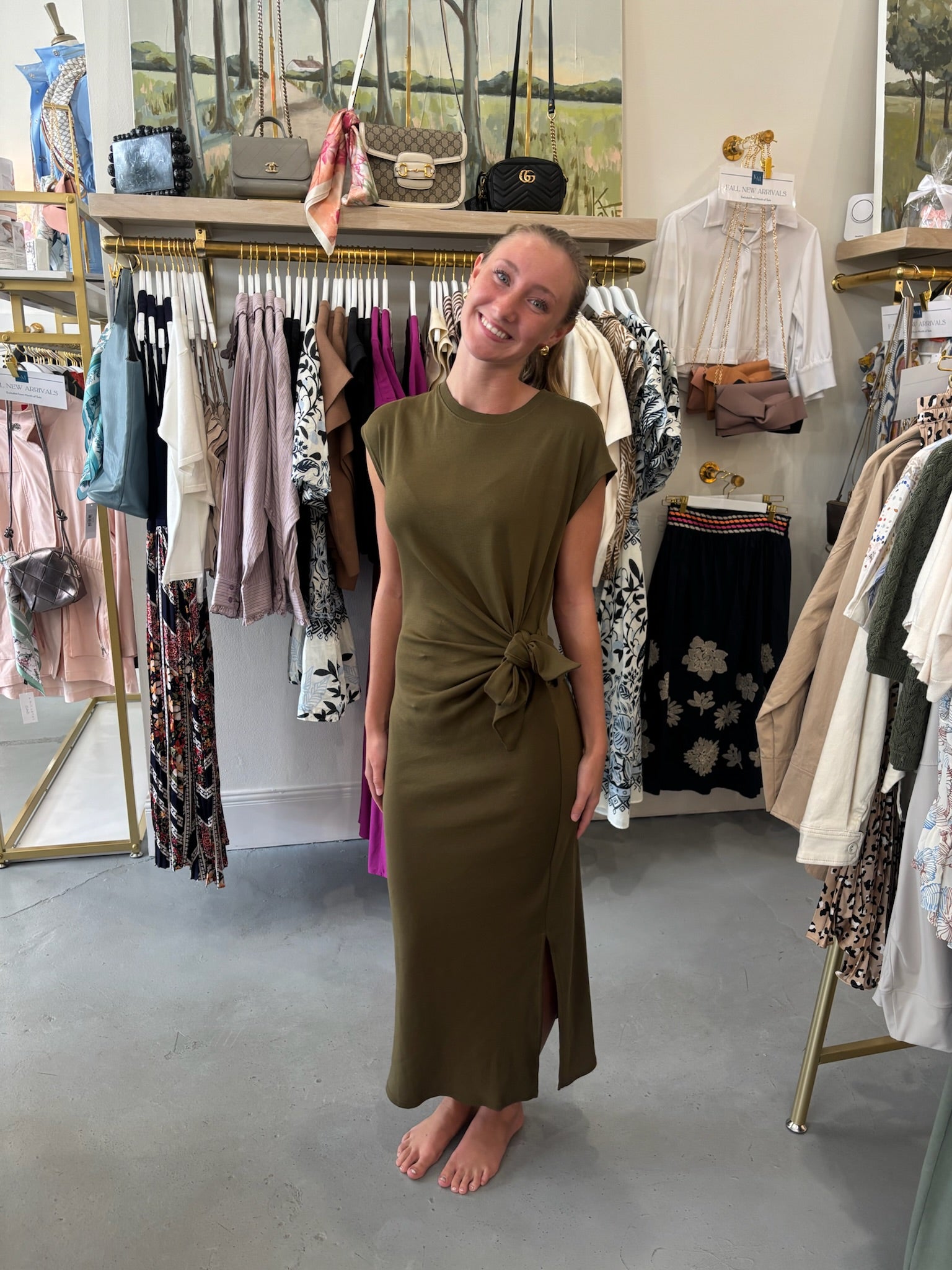 Elowyn Dress | Juniper Green