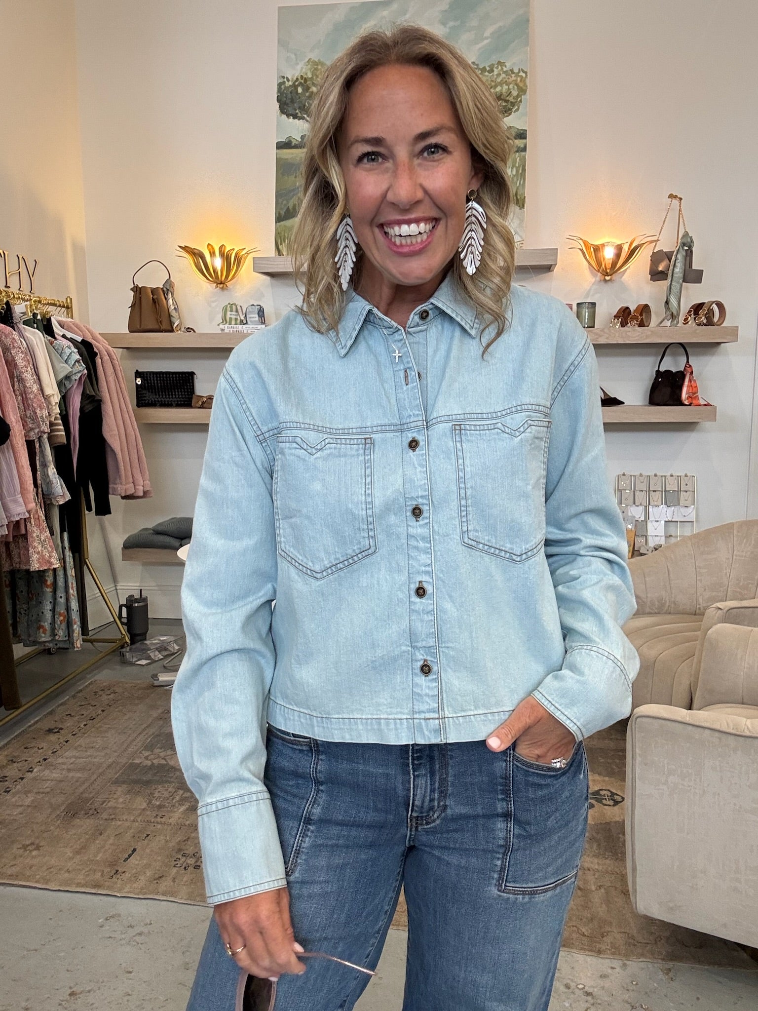 Aubrey Long Sleeve Button Down