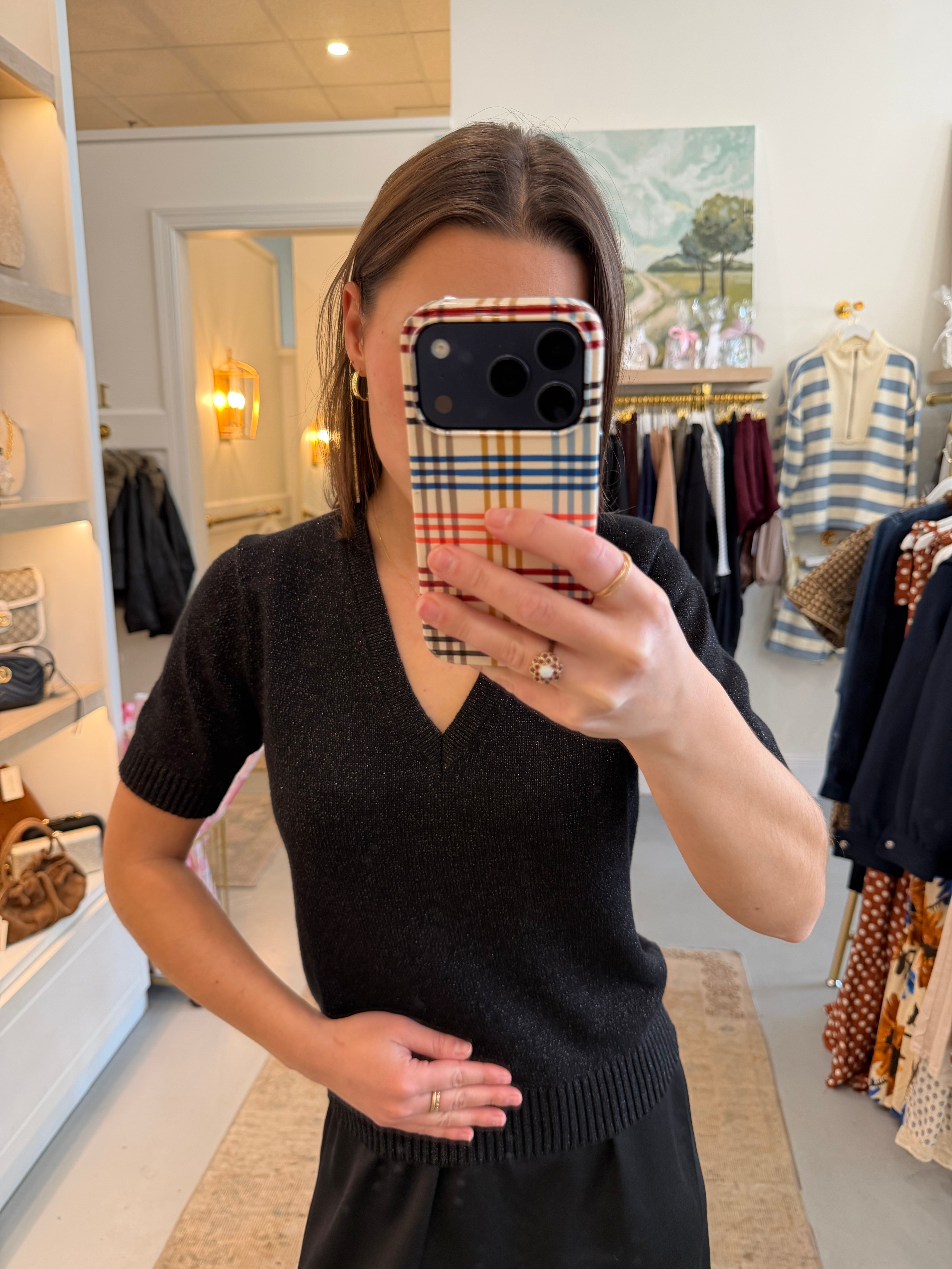 Scarlet Sparkle Sweater | Black