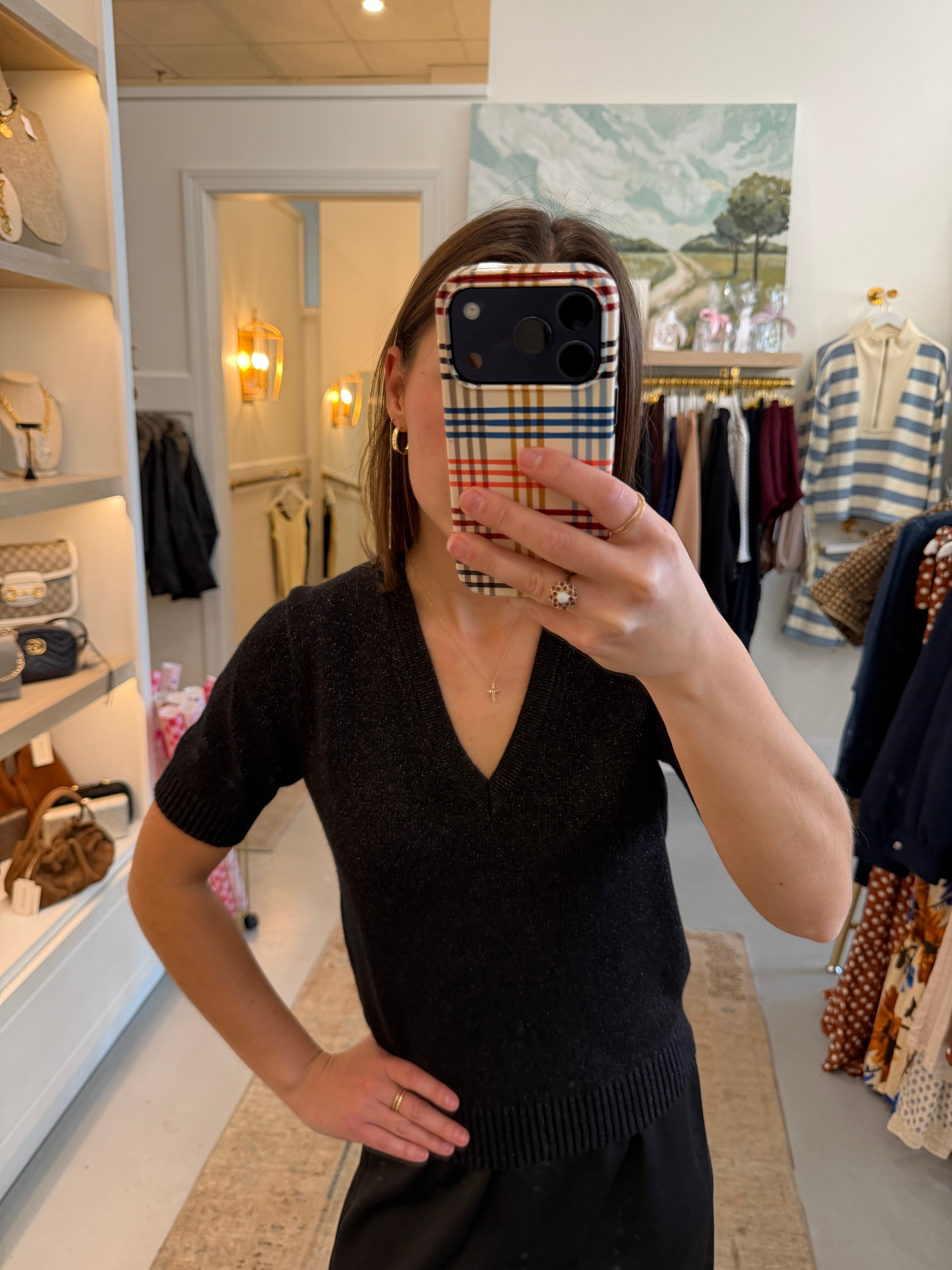 Scarlet Sparkle Sweater | Black
