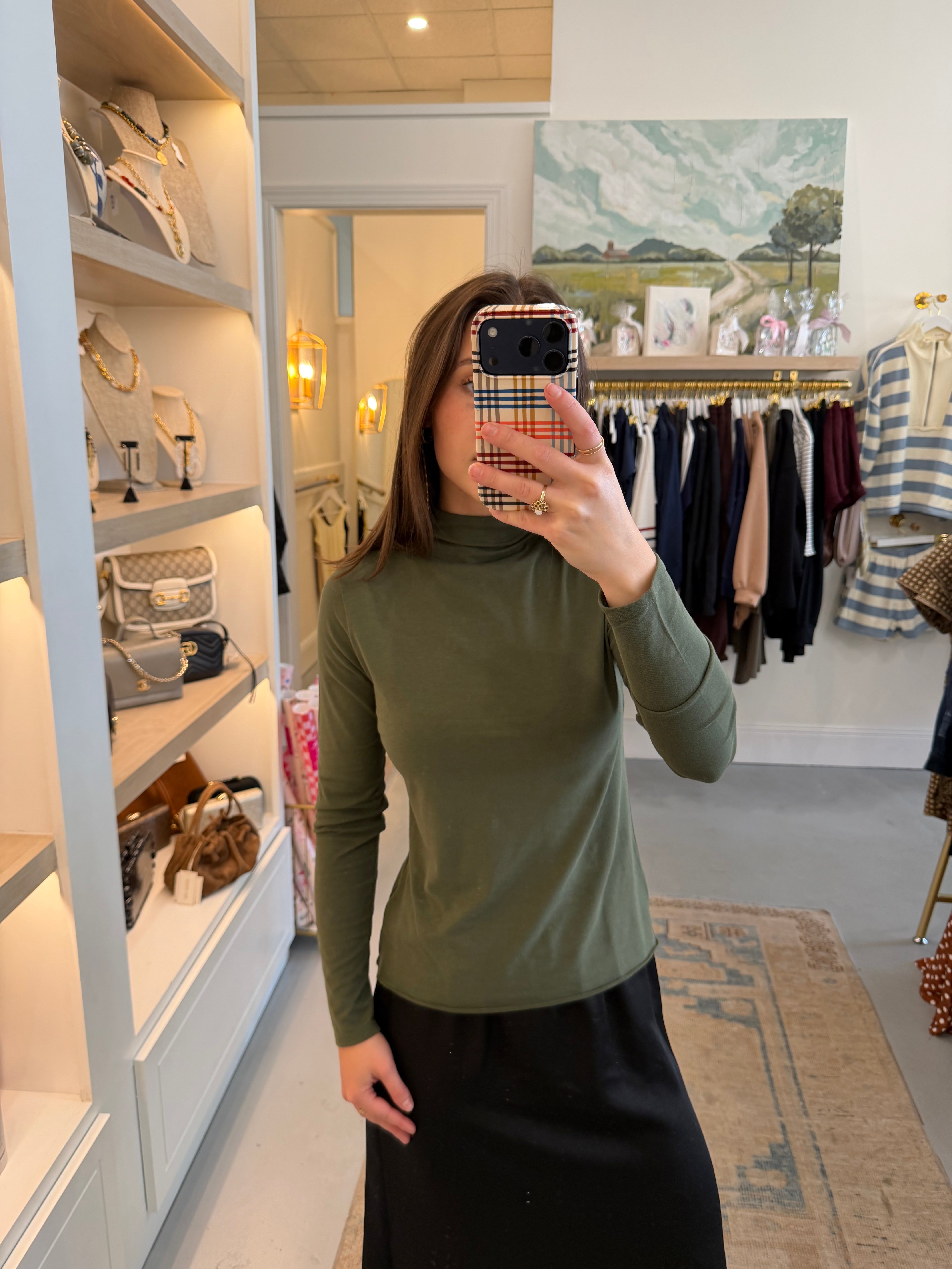 Gretta Funnel Neck | Fir