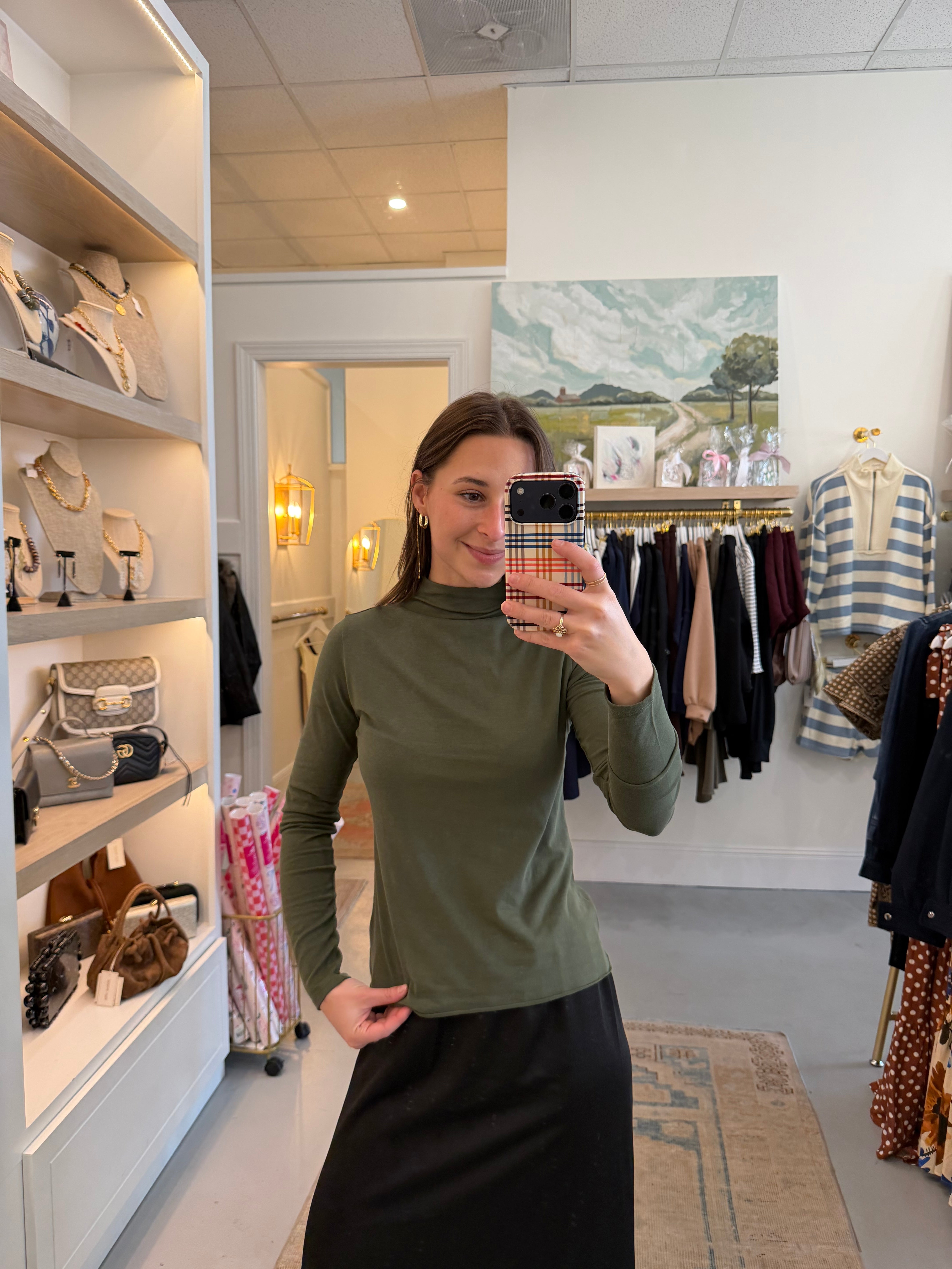 Gretta Funnel Neck | Fir