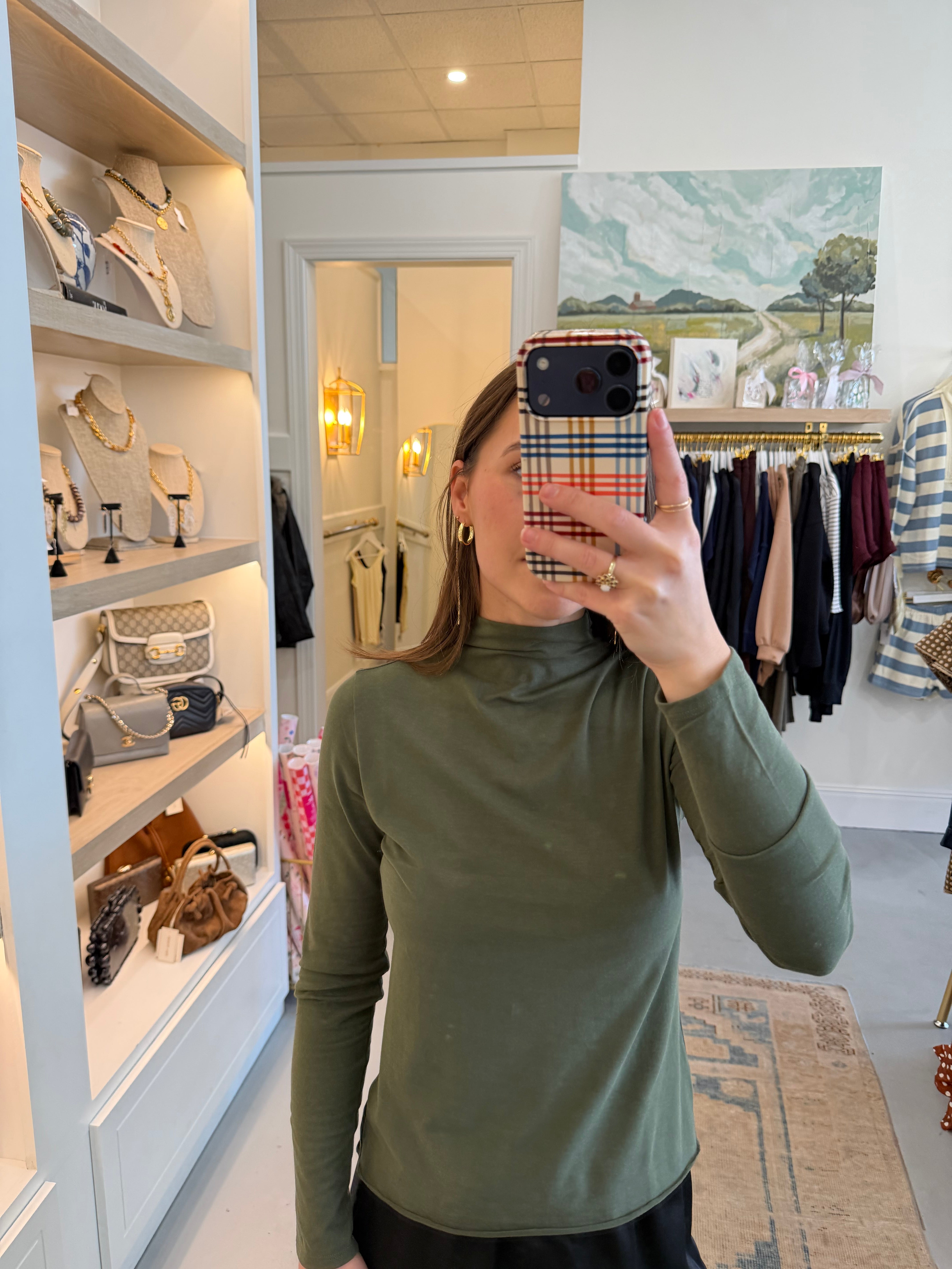 Gretta Funnel Neck | Fir