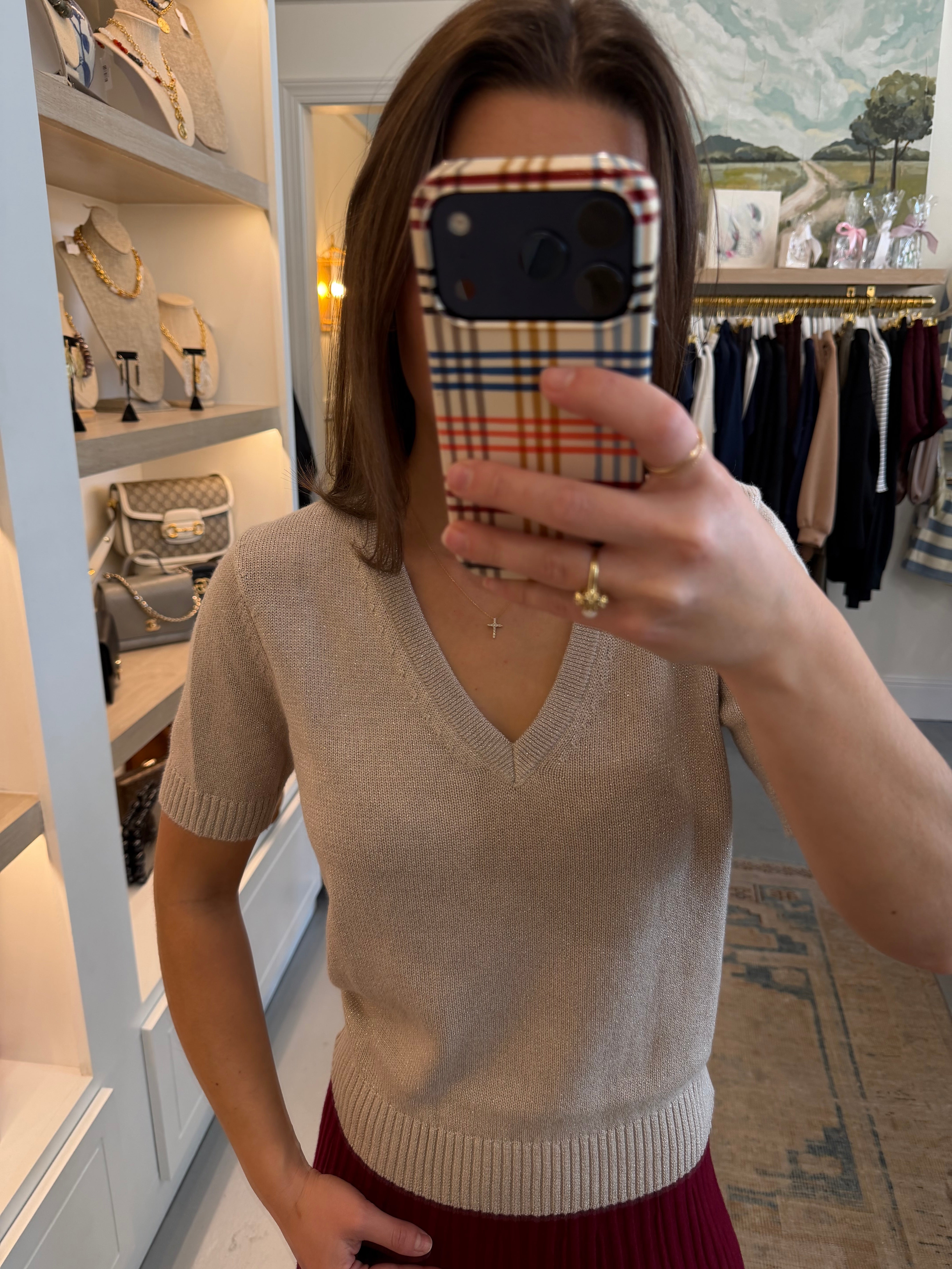 Scarlet Sparkle Sweater | Dove