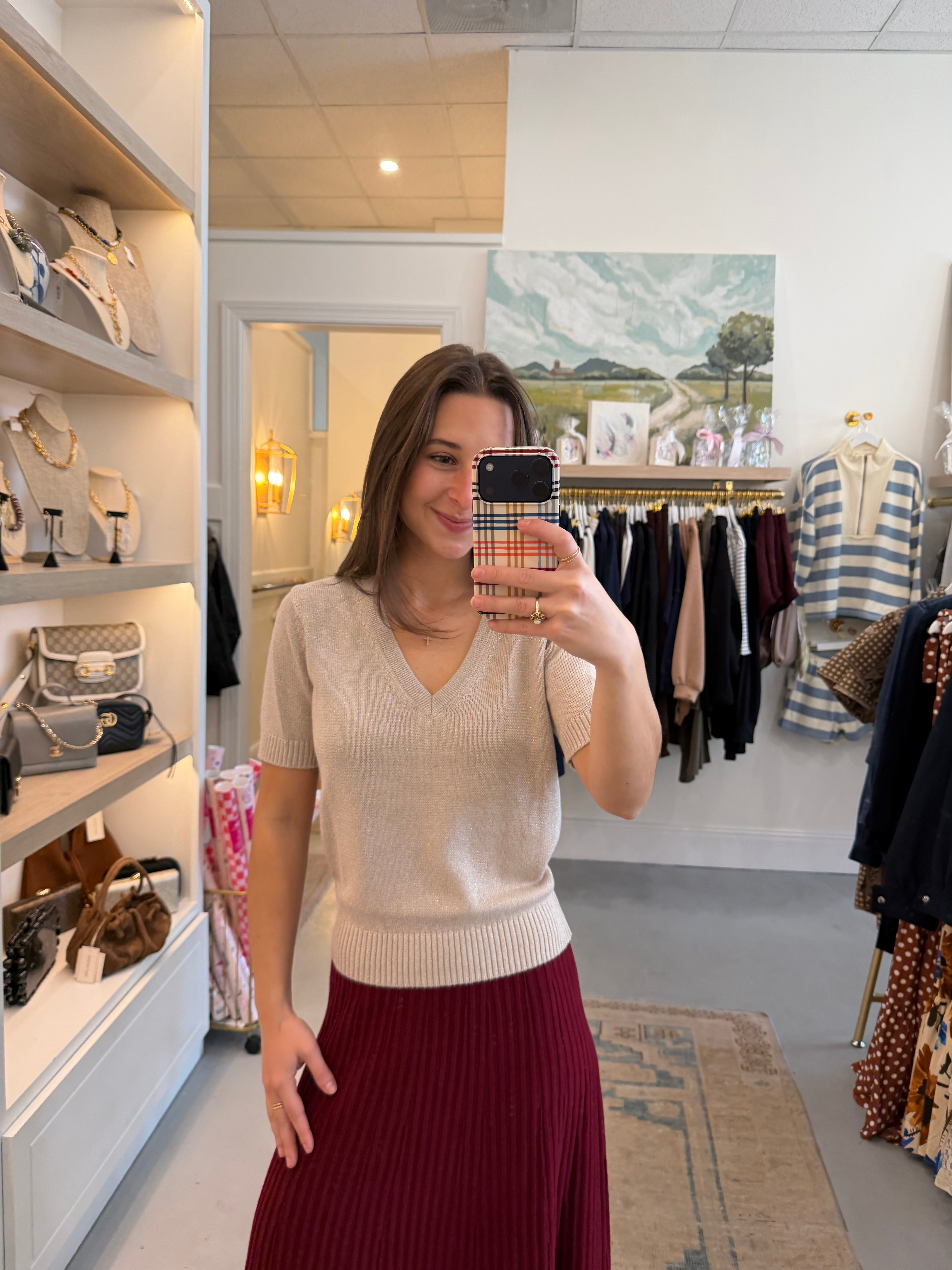 Scarlet Sparkle Sweater | Dove