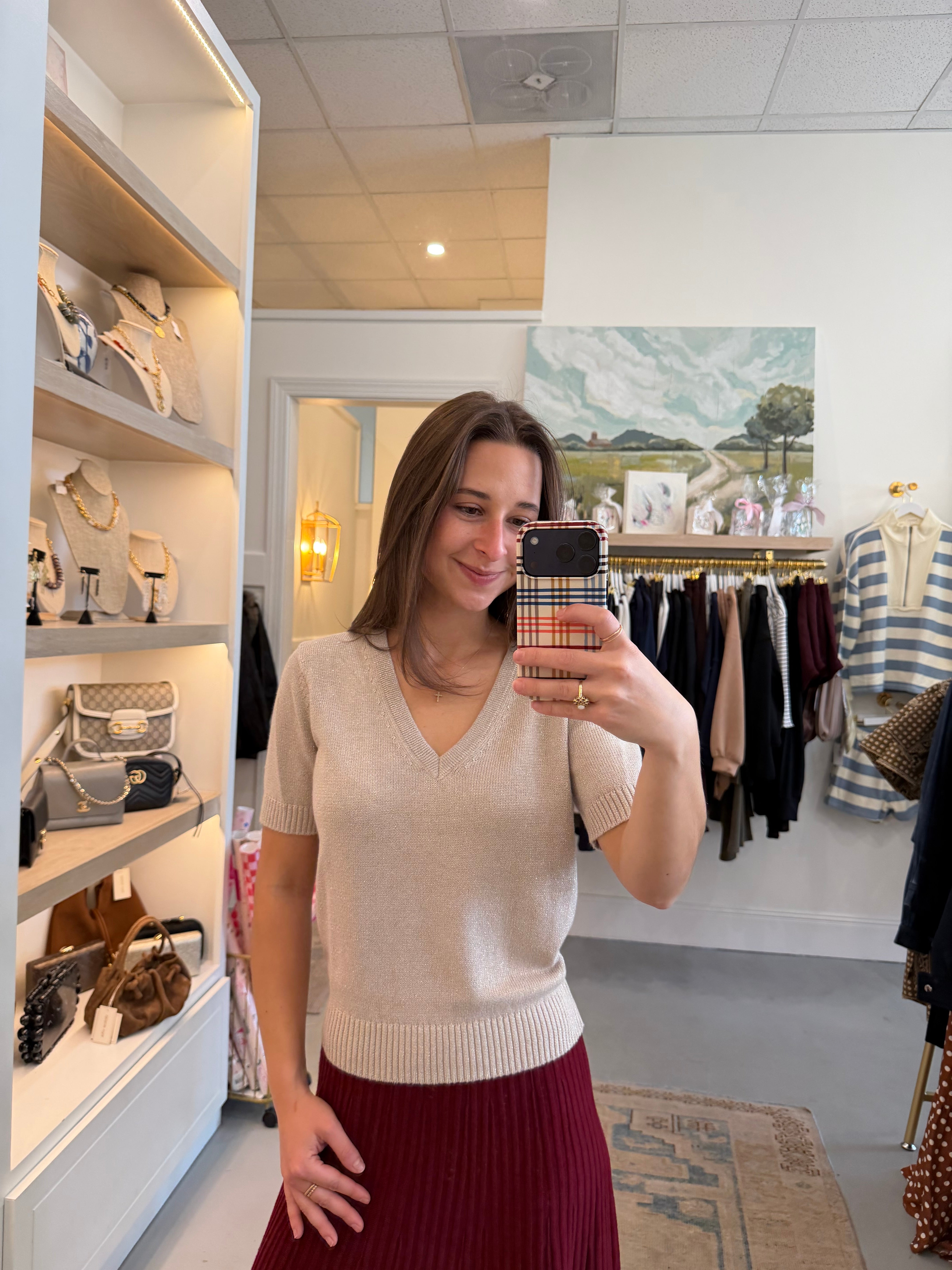 Scarlet Sparkle Sweater | Dove