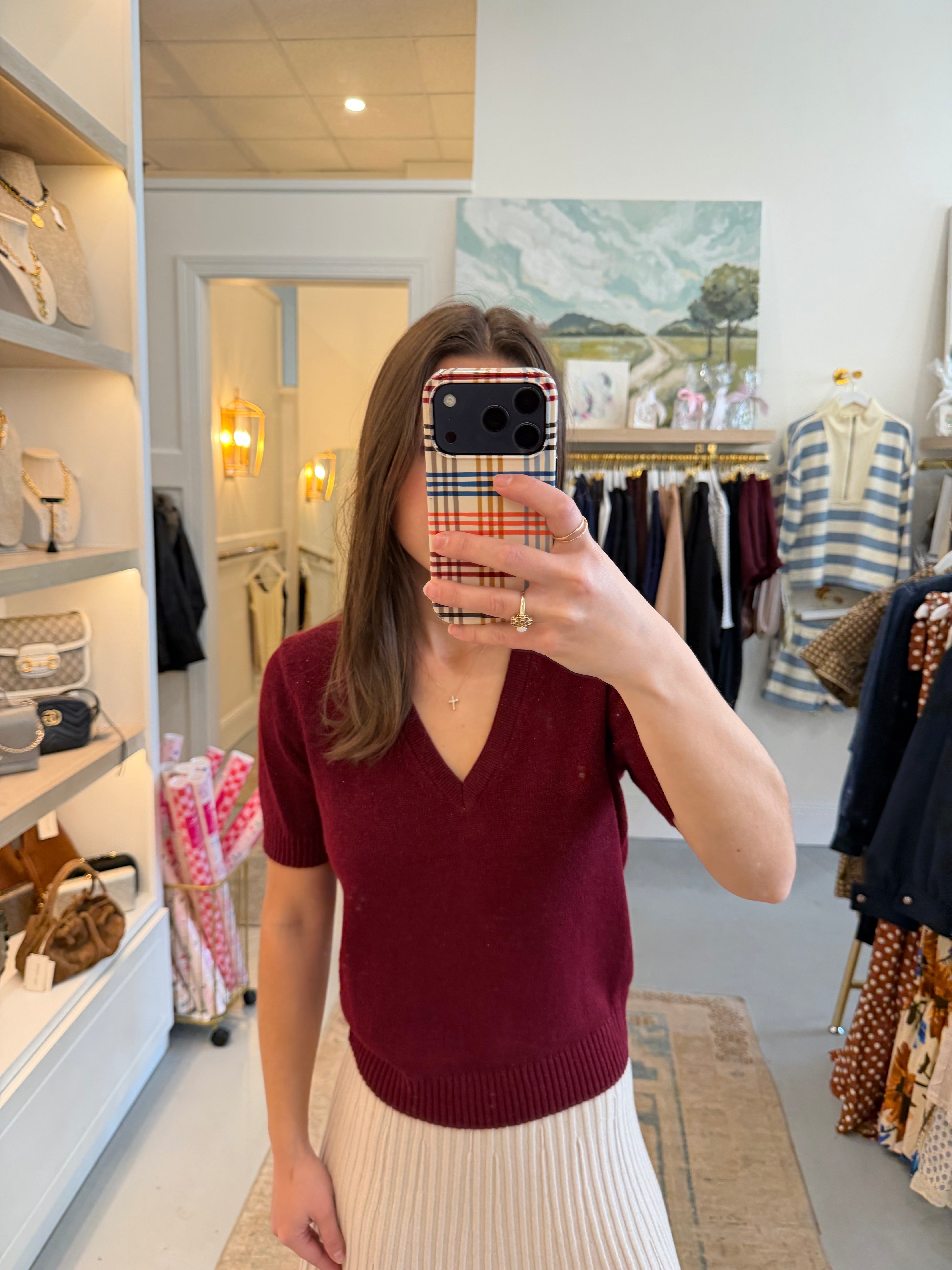 Scarlett Sparkle Sweater | Wineberry