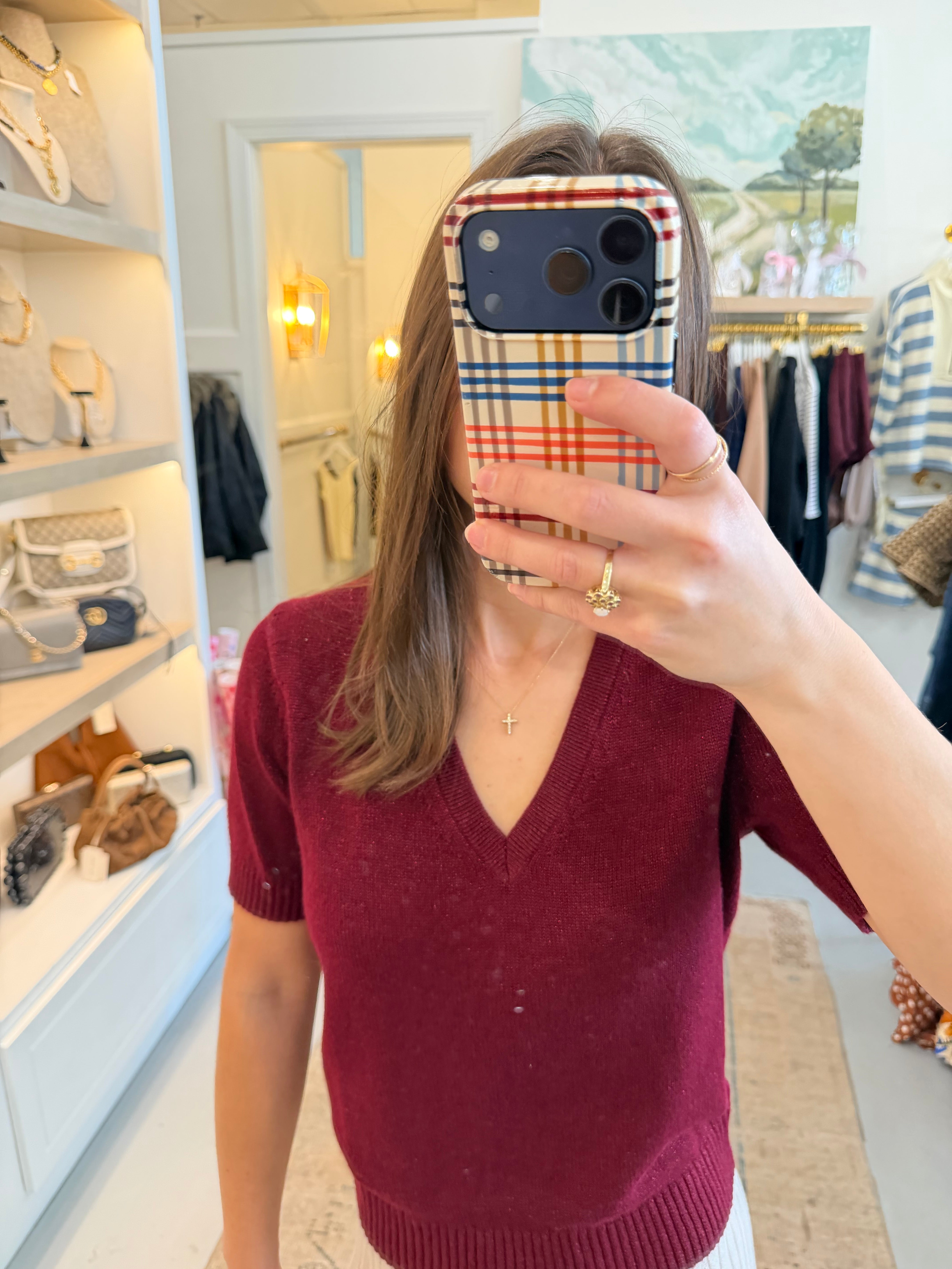 Scarlett Sparkle Sweater | Wineberry