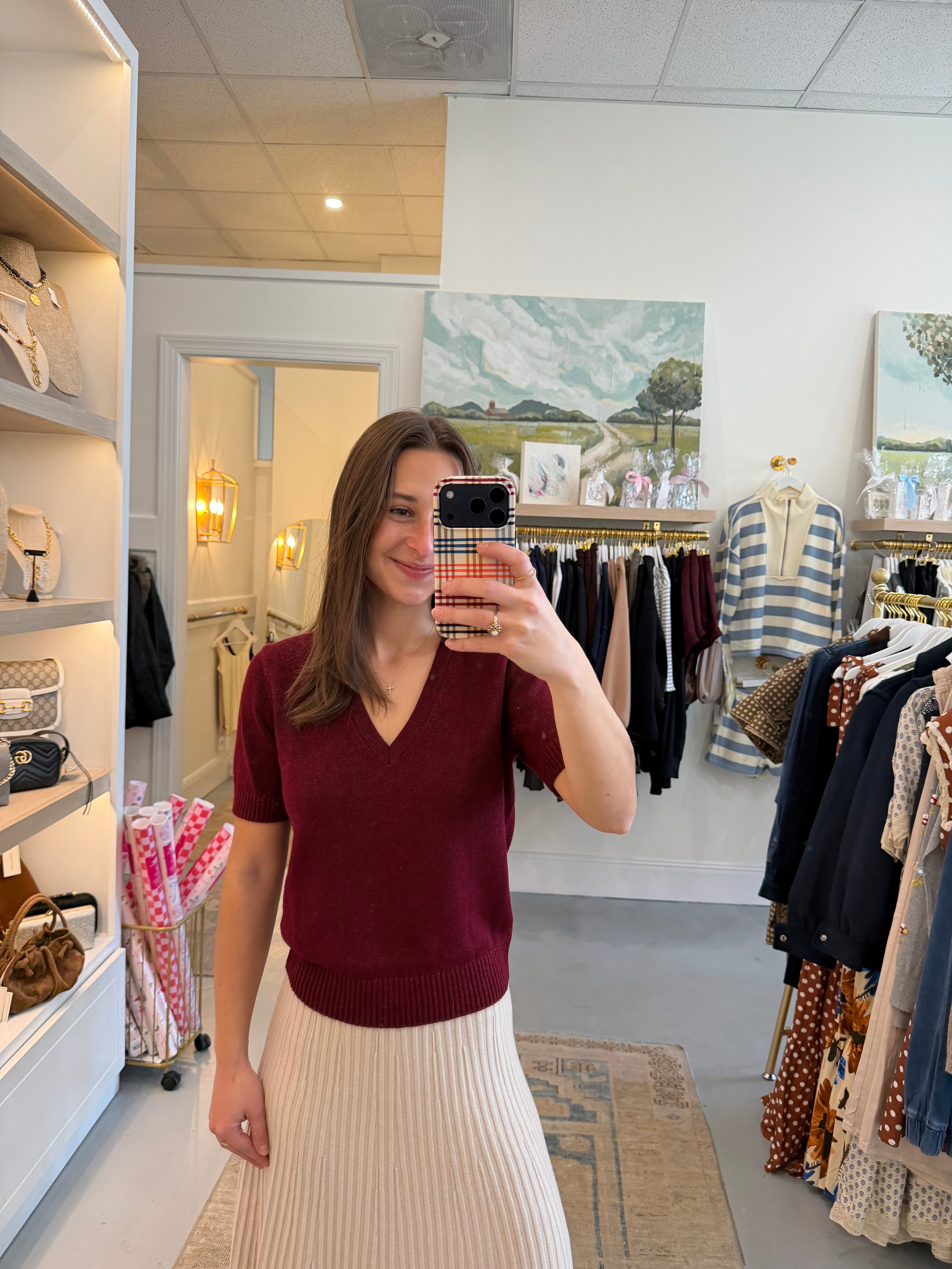 Scarlett Sparkle Sweater | Wineberry