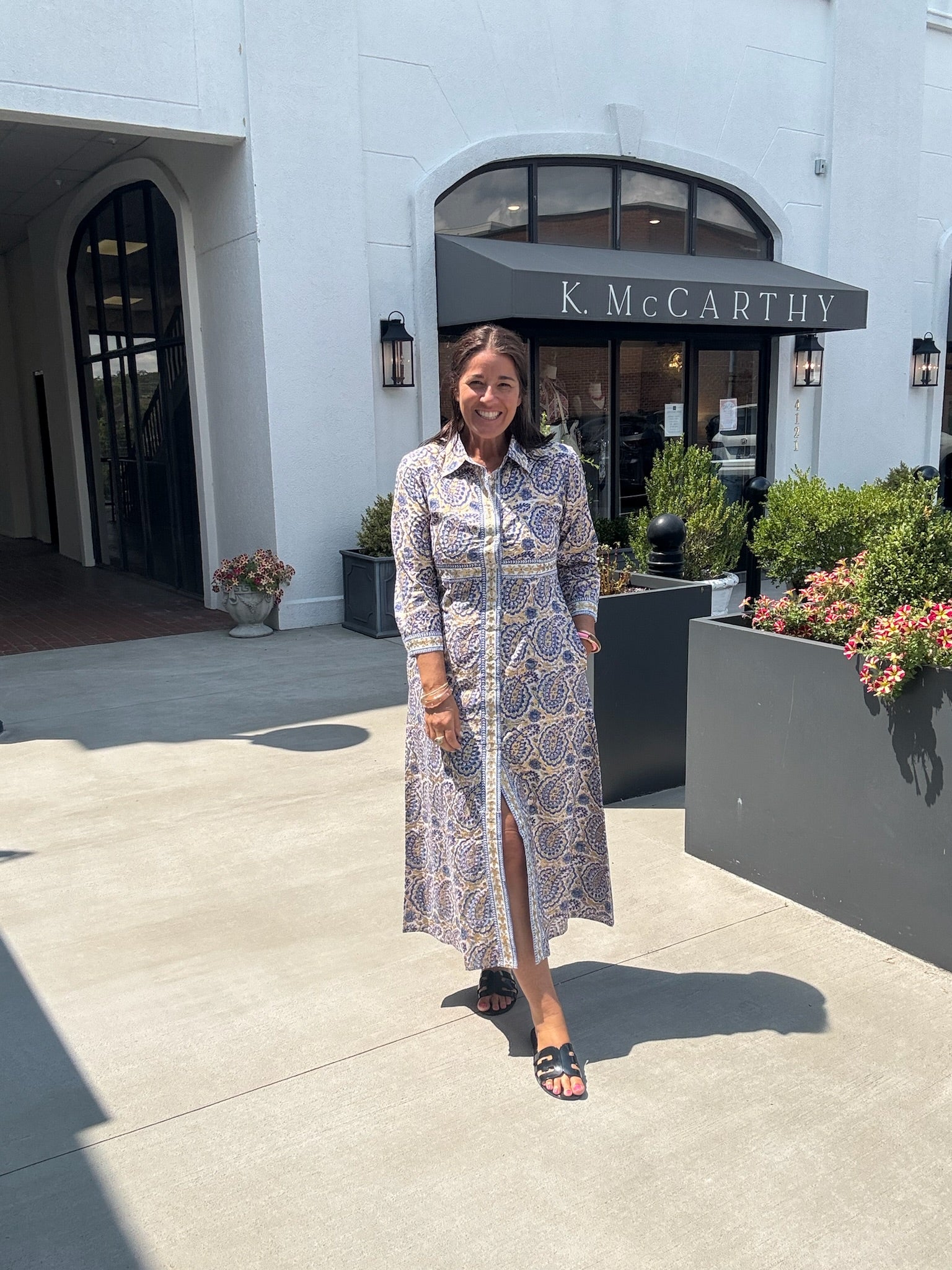 Shirt Dress Maxi I Izmir Blue