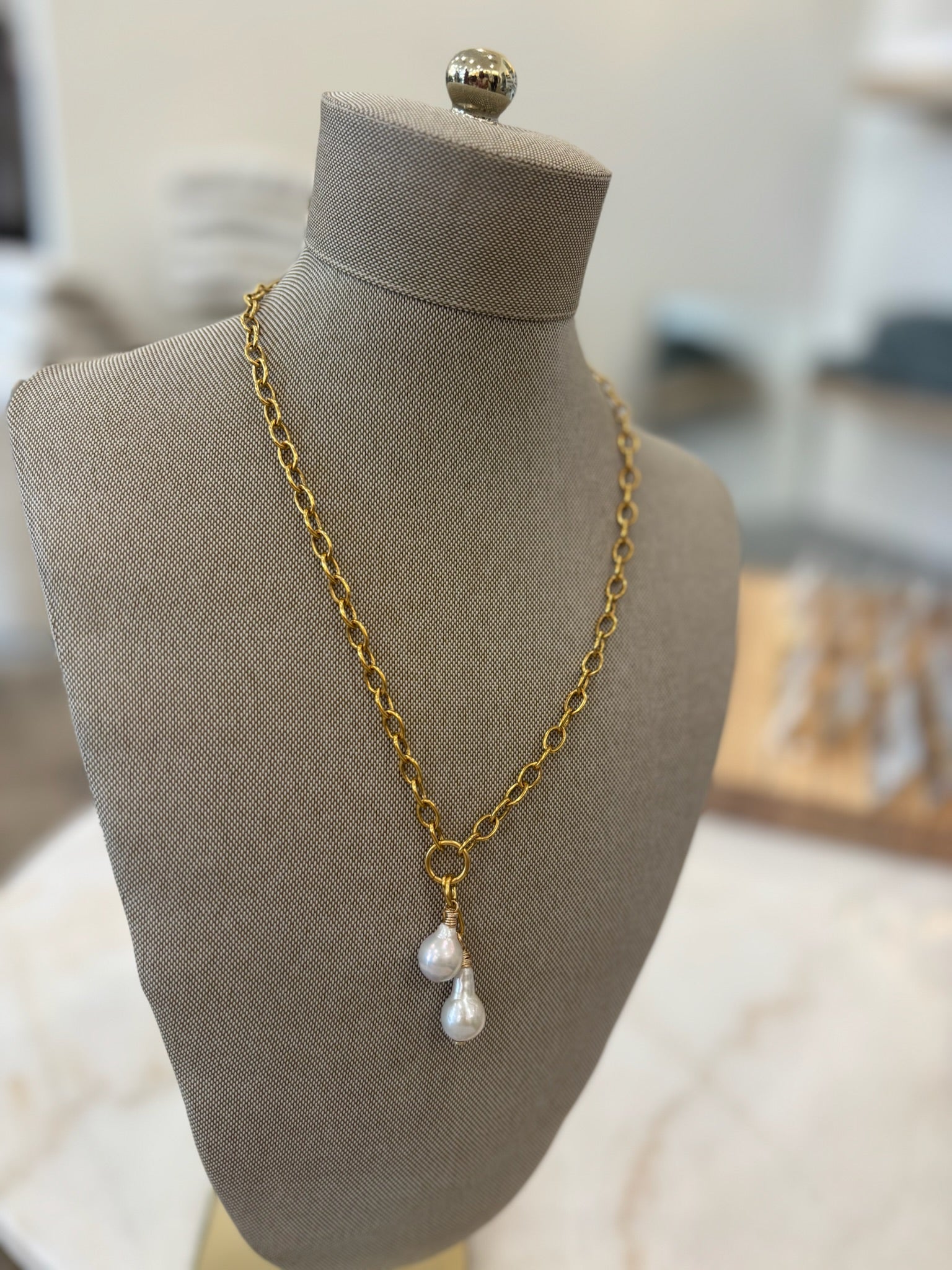 Double Baroque Pearl Necklace
