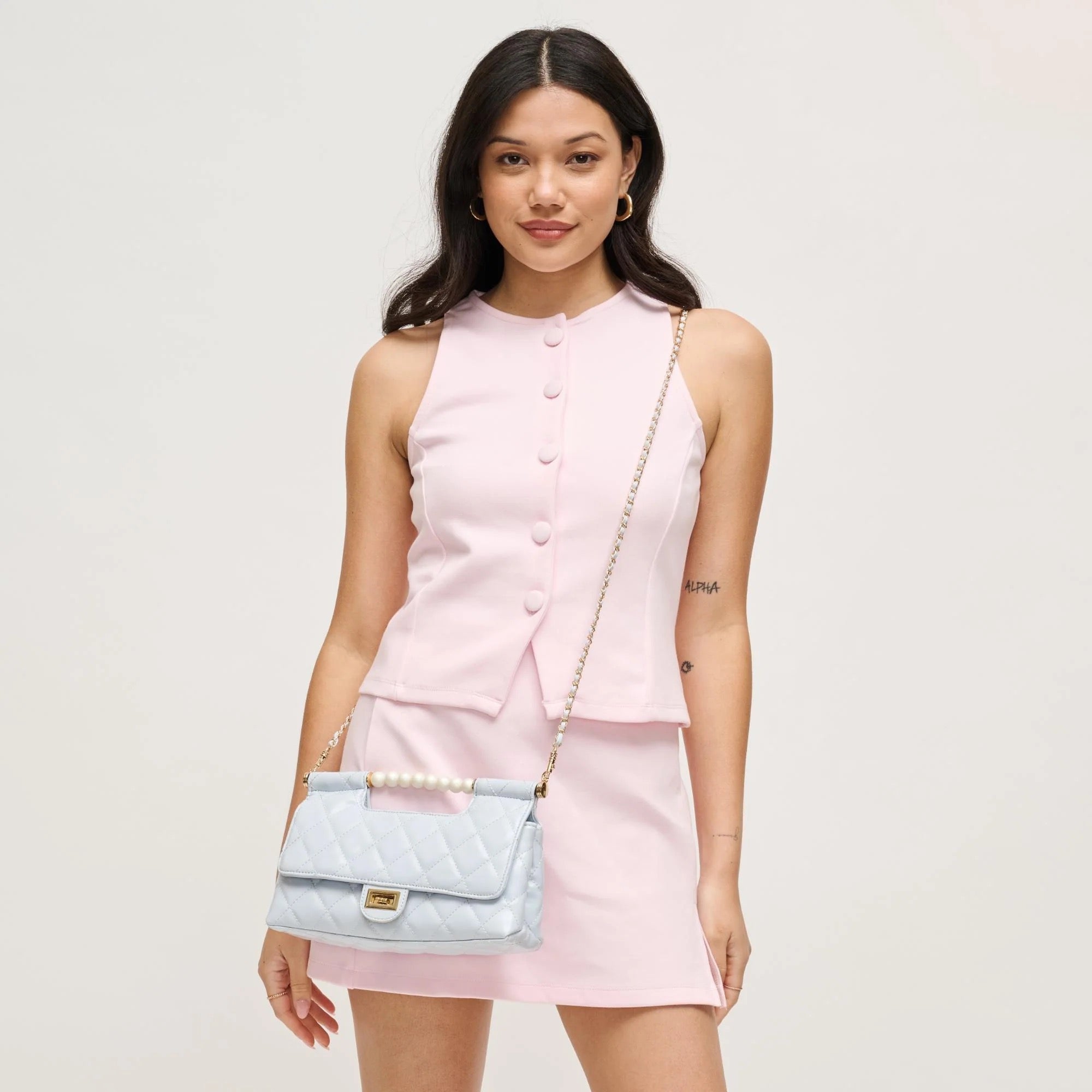 Winslet Crossbody Purse | Ice Blue
