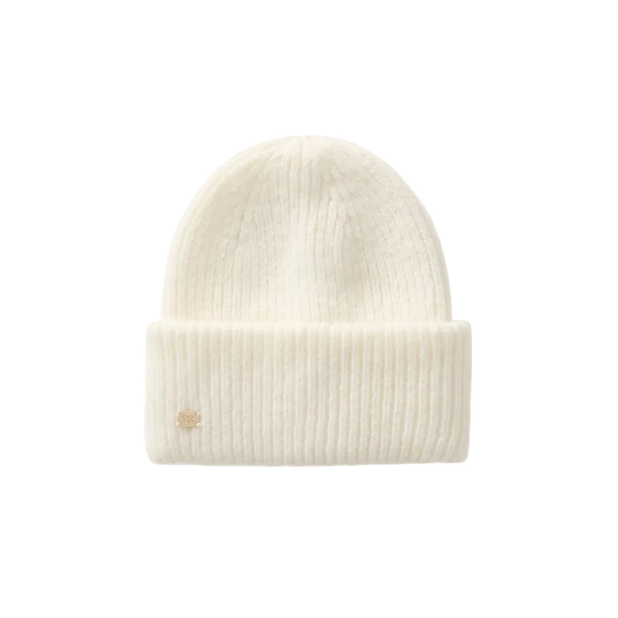 Soia & Kyo Jaya ribbed knit beanie hat in almond mist cream color