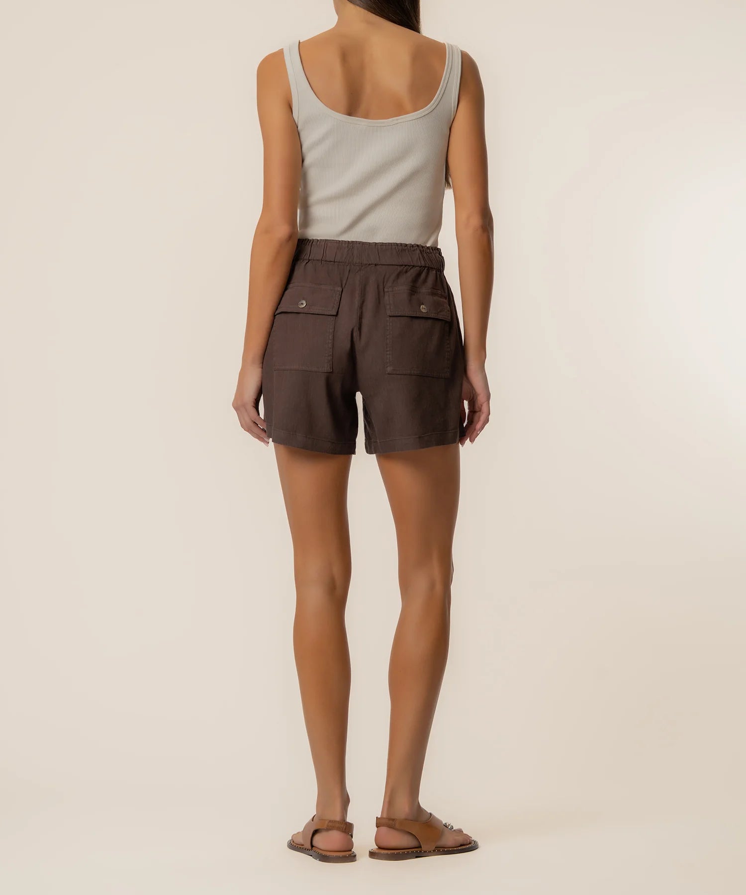 Katana Drawstring Shorts | Chocolate