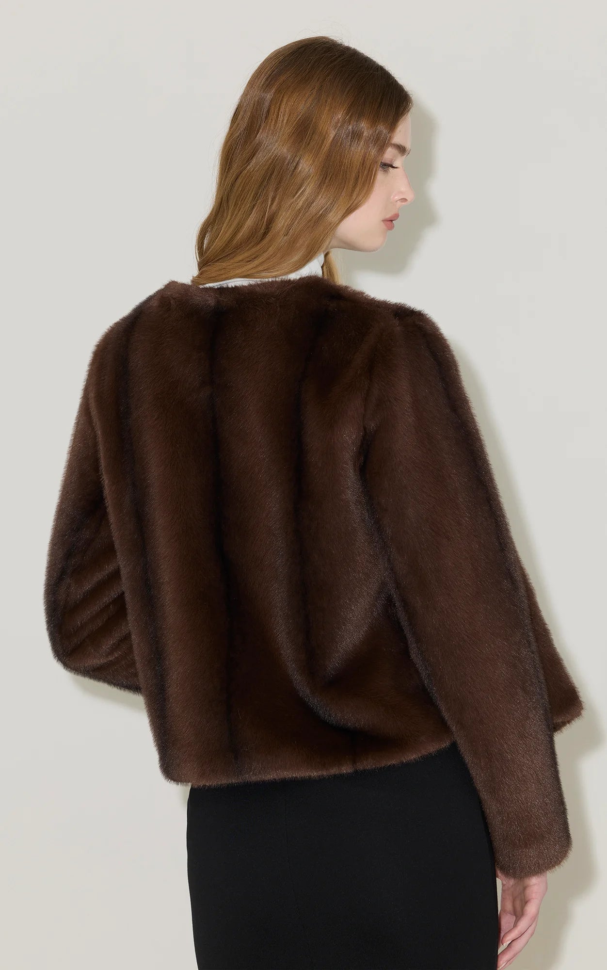 Kendell Faux Fur Jacket I Espresso