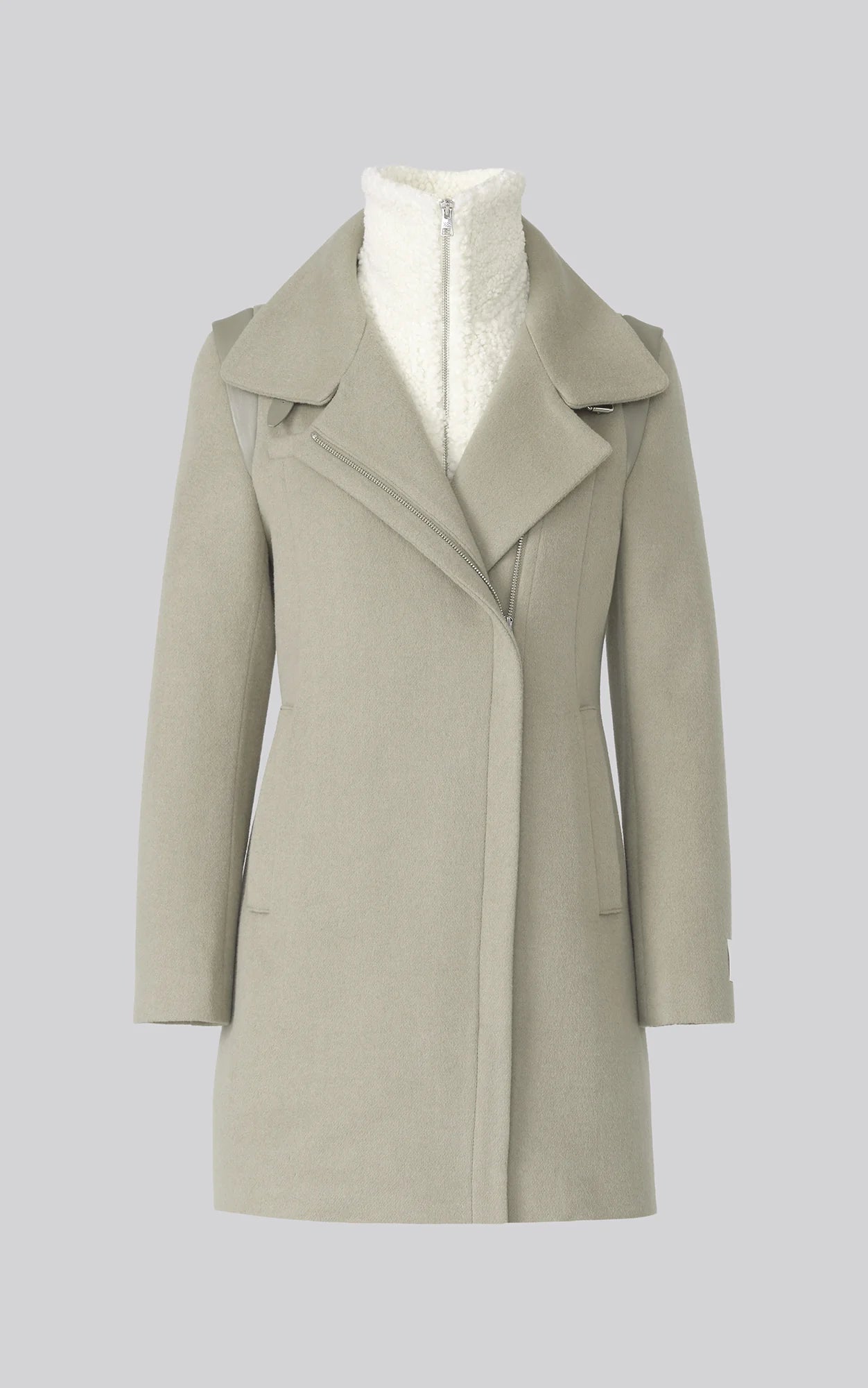 Kiana Wool Coat I Sagebrush