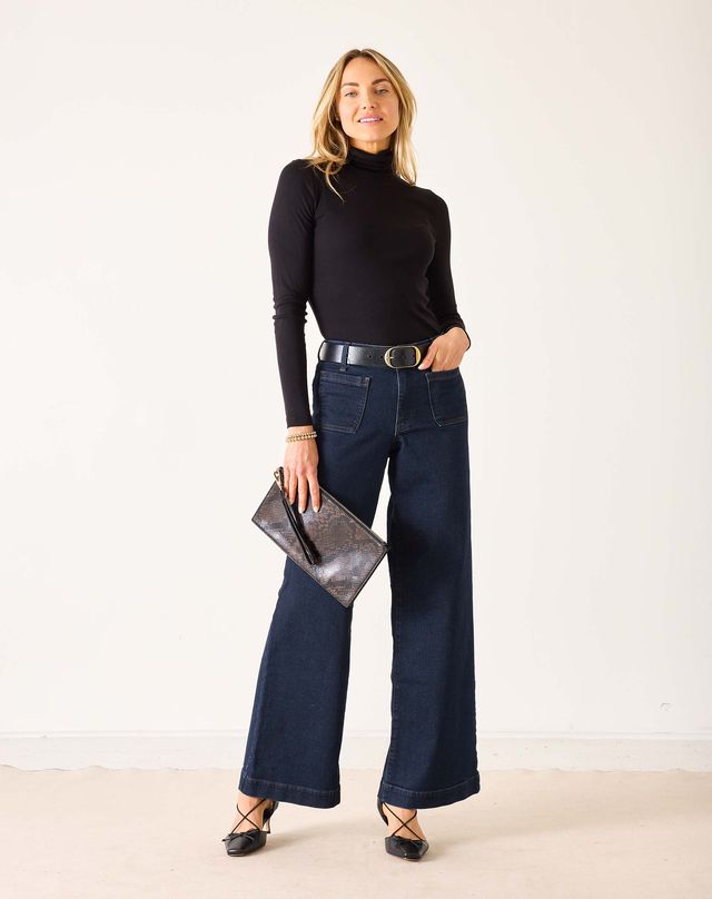 Sailor Wide Leg Jeans | Rinse