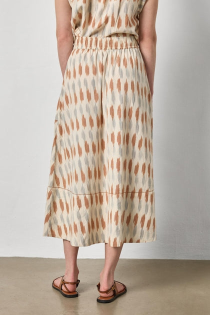 Ikat Long Skirt | Carob Ikat
