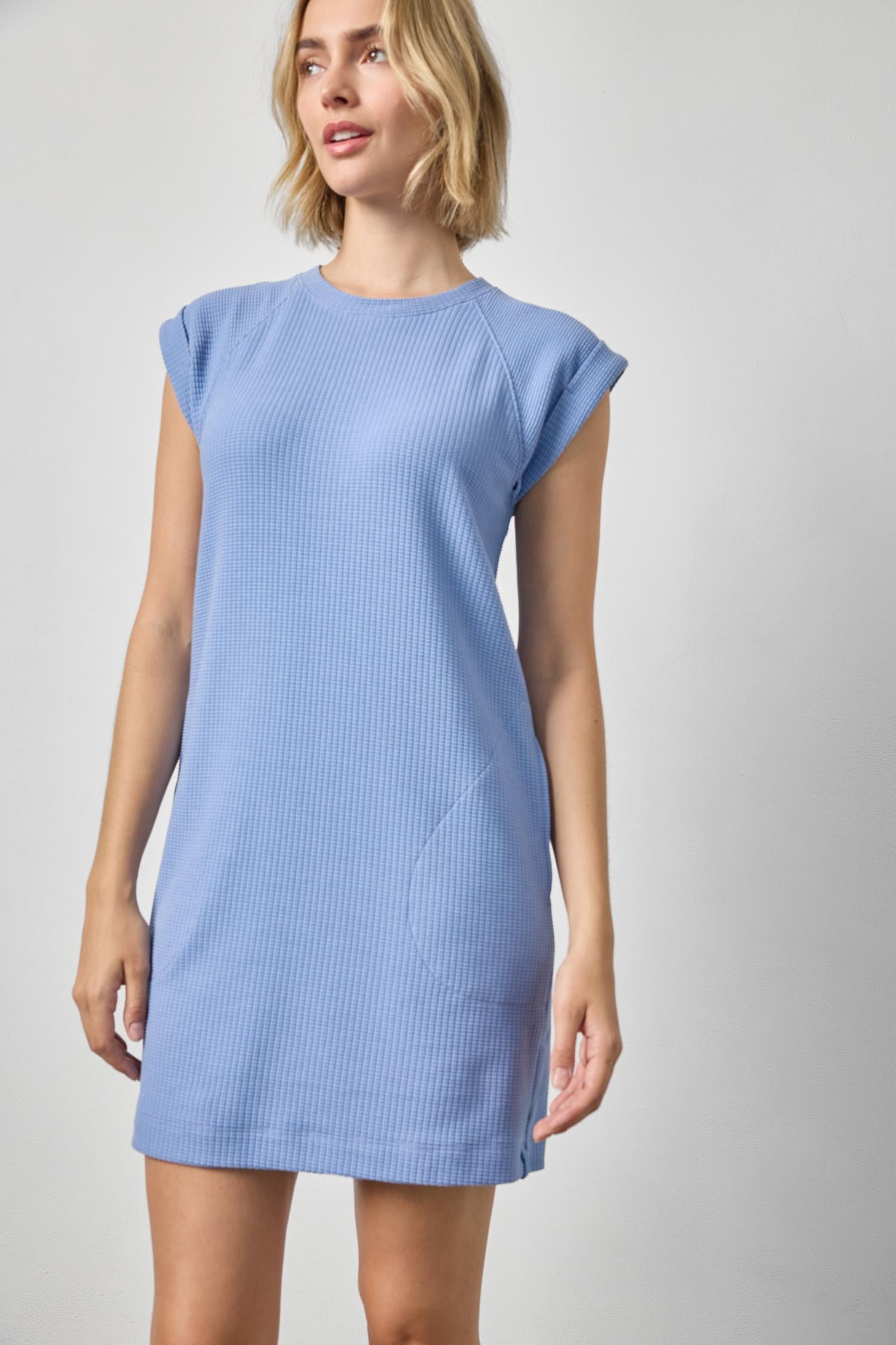 Saddle Sleeve Shift Dress | Bluebird
