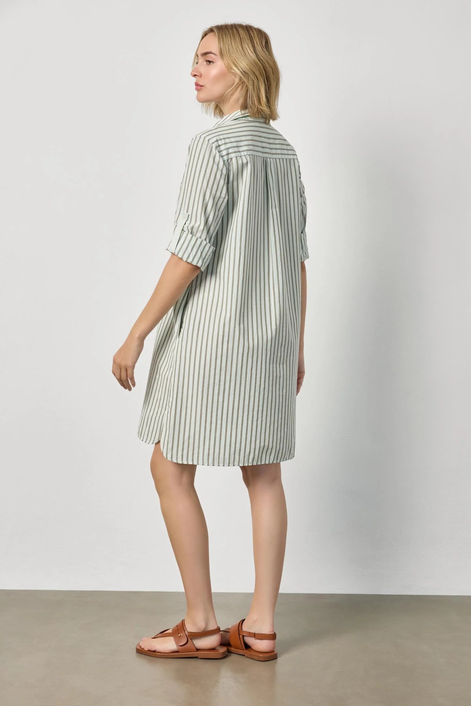 Striped Shirt Dress | Pool Stripe