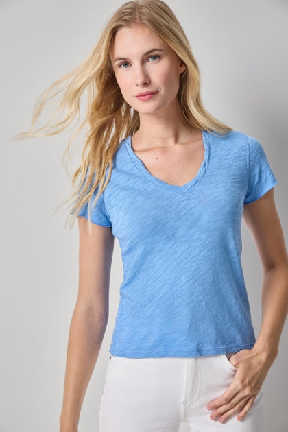 Twisted Binding V-Neck |Capri
