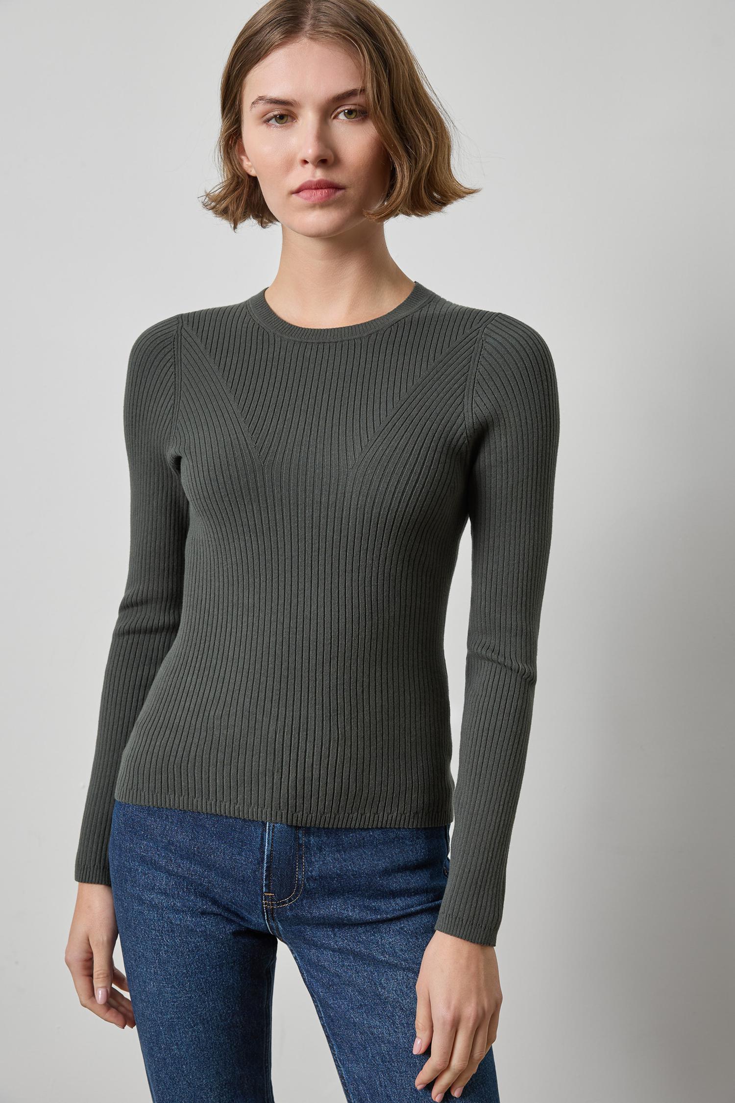 Angled Ribbed Sweater | Elm