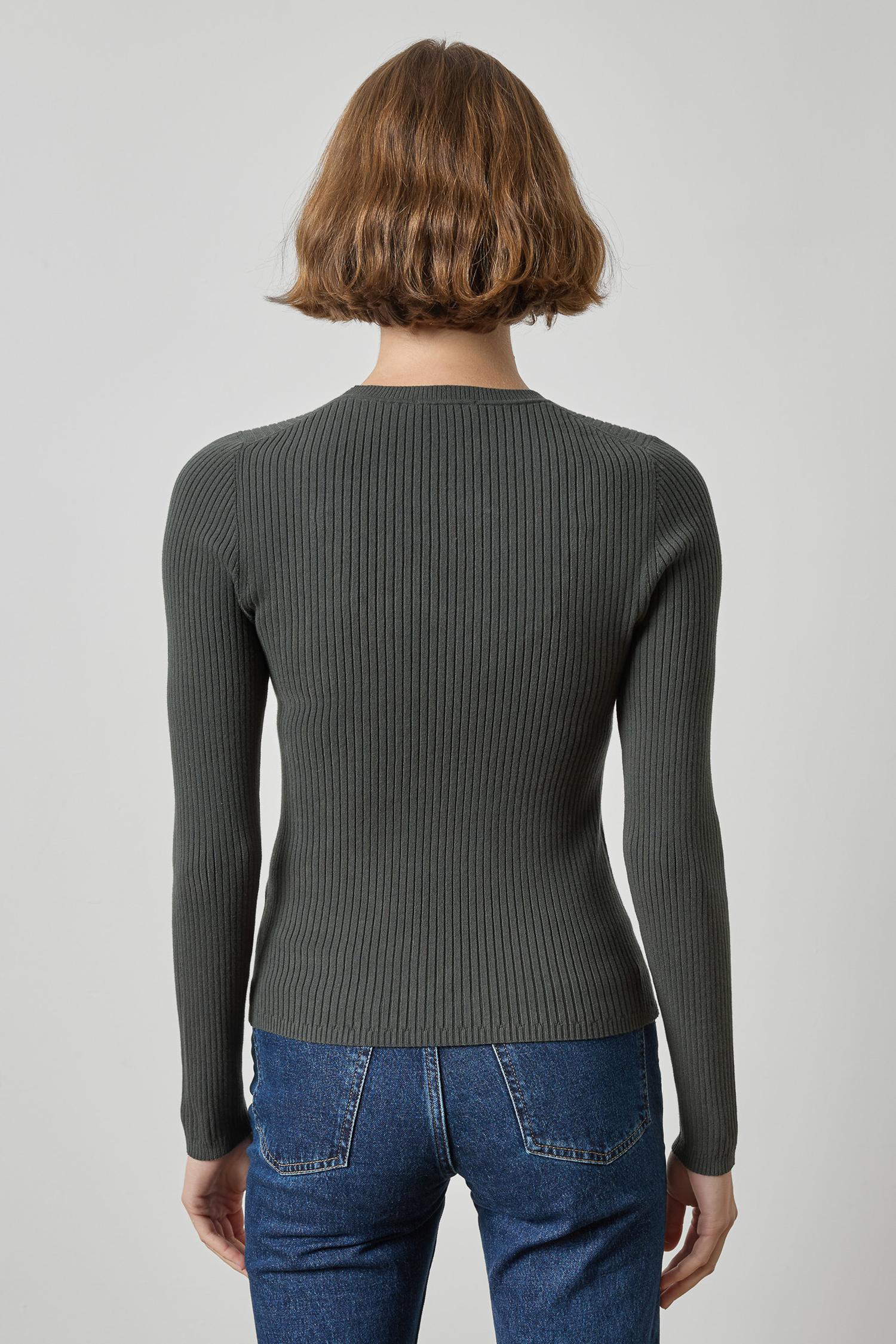 Angled Ribbed Sweater | Elm