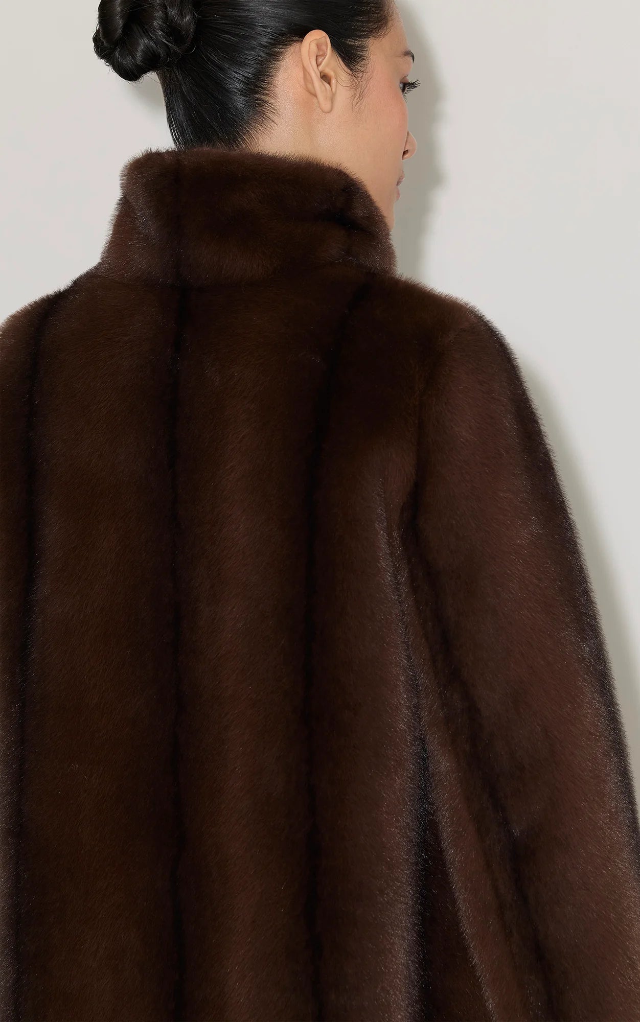 Sheila Faux Fur Coat I Espresso