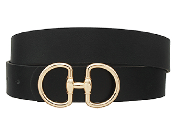 Double D Link Buckle Belt | Black