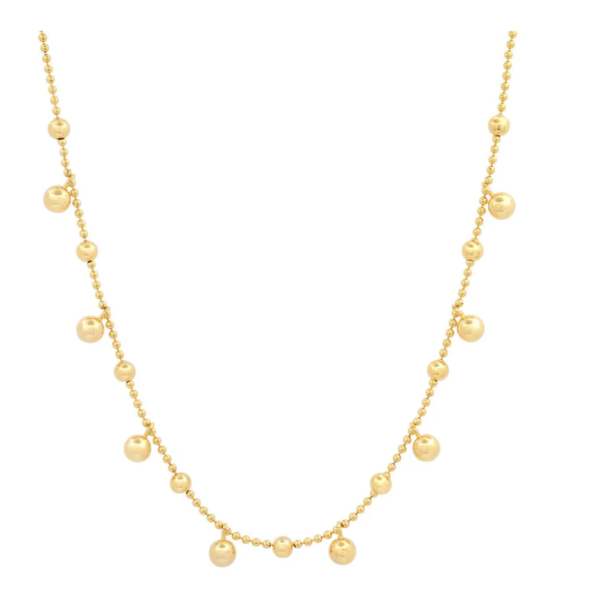 Ball Chain with Gold Ball Charms