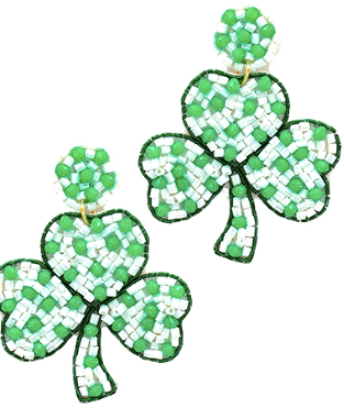 Clover Beaded Earrings