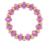 Color Bead and Ball Bracelet | Purple