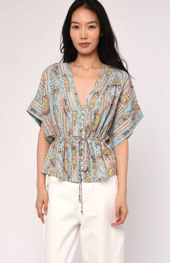 Robin Top | Rocco Ruby Print