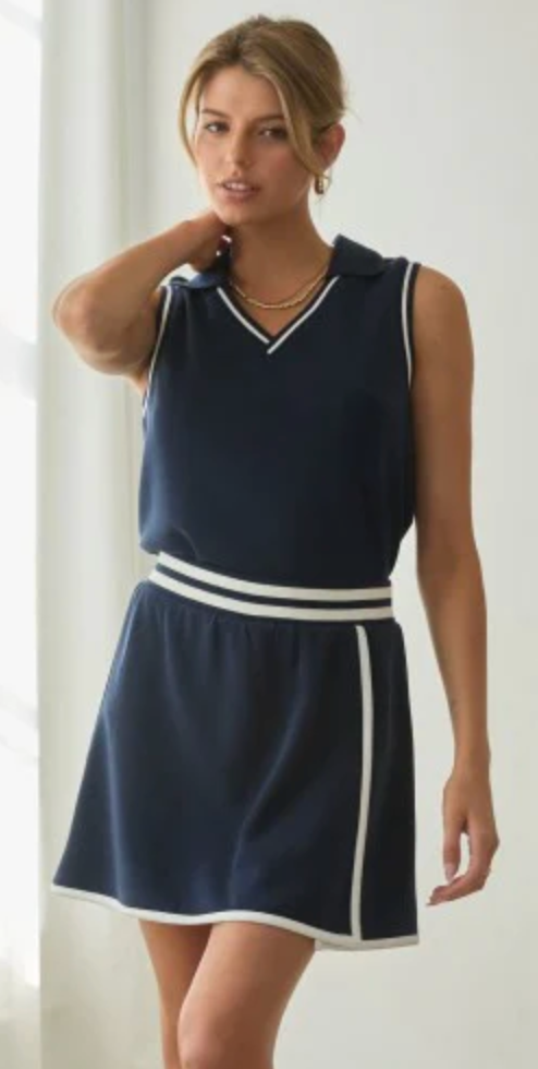 Soft Modal Sleeveless Top | True Navy