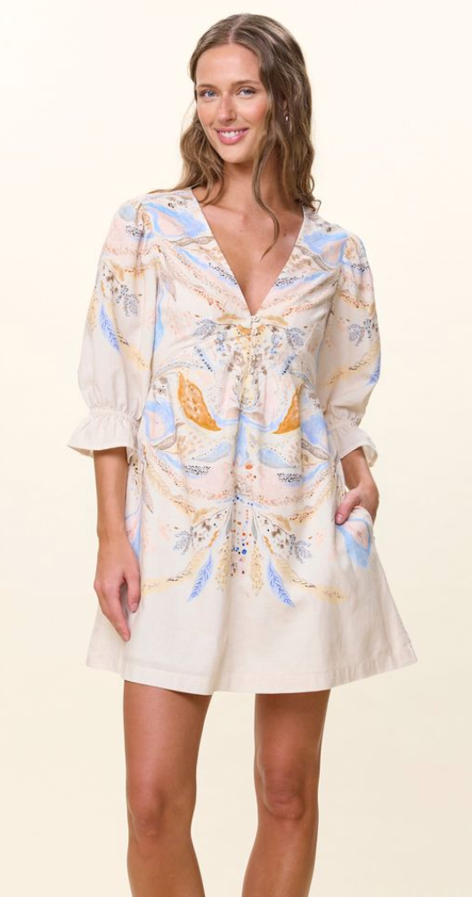 Yasmin Mini Dress | Goleta Print