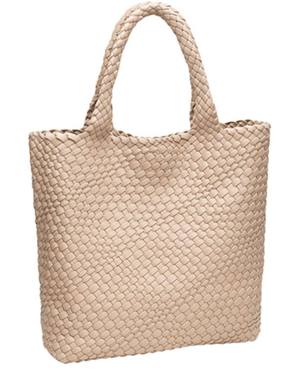 Woven Tote Bag | Beige