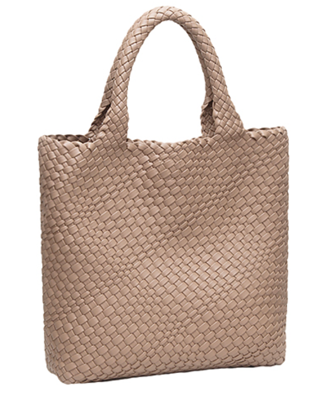 Woven Tote Bag | Taupe