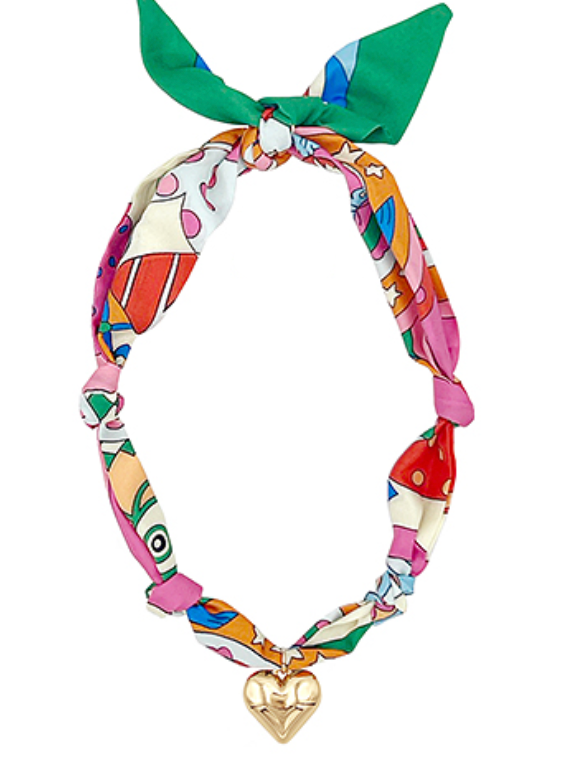 Heart Scarf Necklace