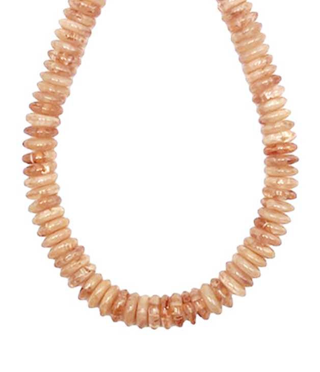 Rondelle Beads Necklace | Light Brown