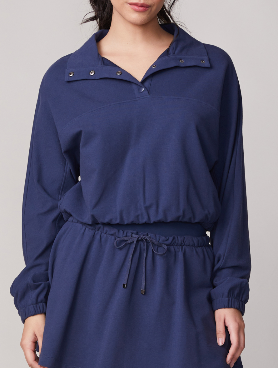 French Terry Pullover | Navy