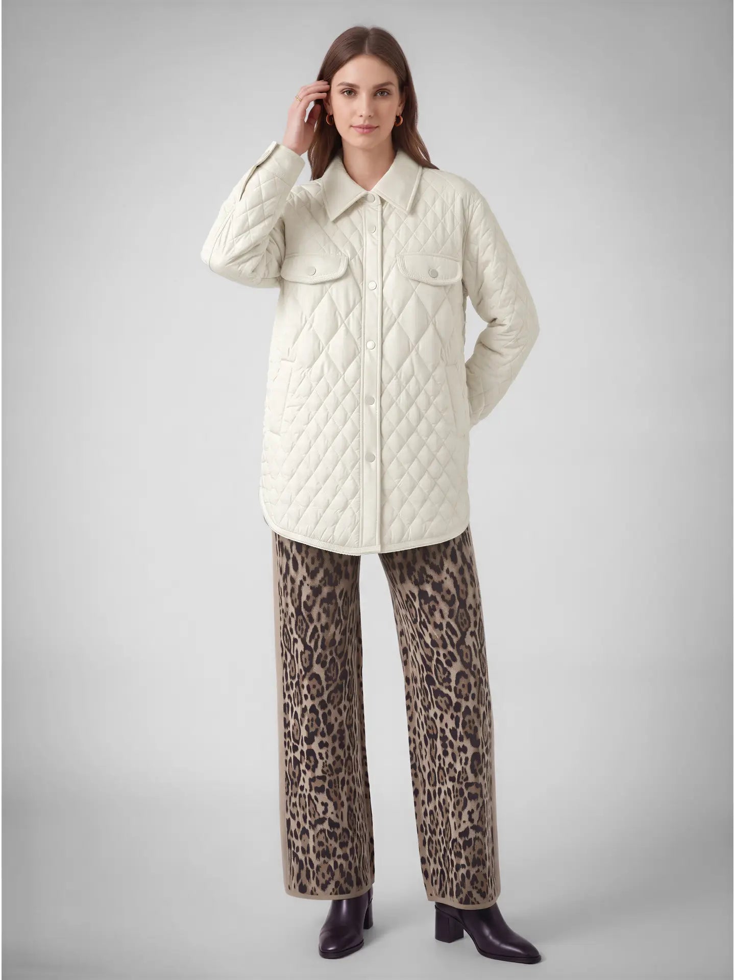 Celia Quilted Jacket | Ivory