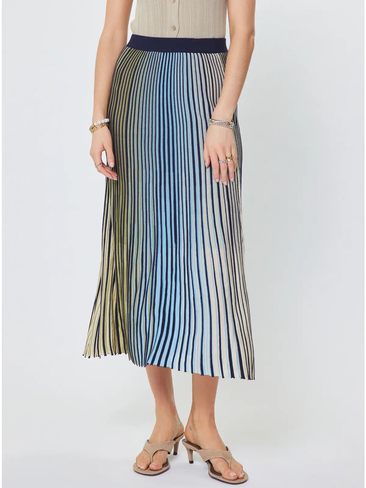 Calla Striped Skirt