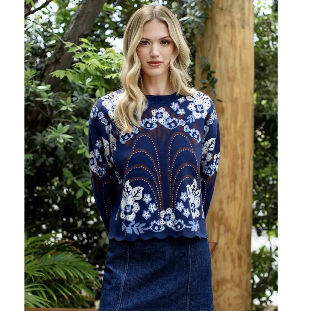 Gwen Sweater | Navy