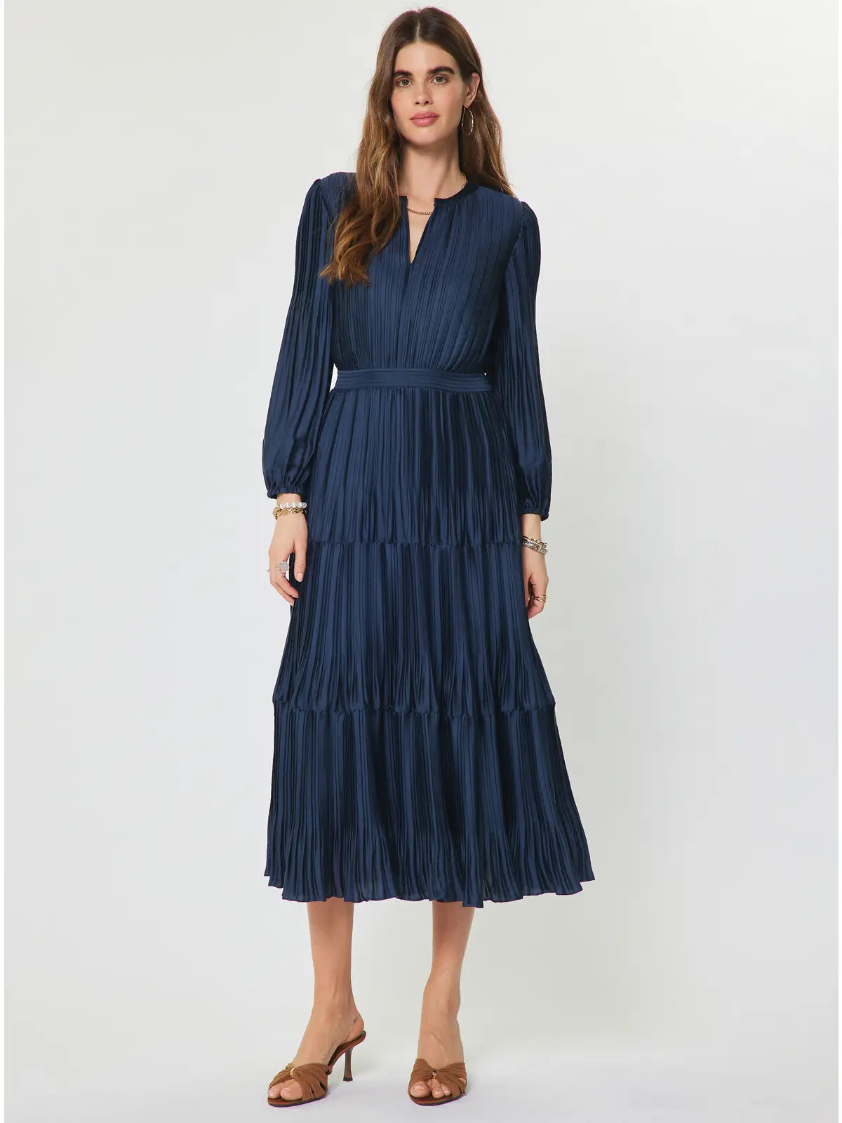 Teagan Tiered Dress | Navy