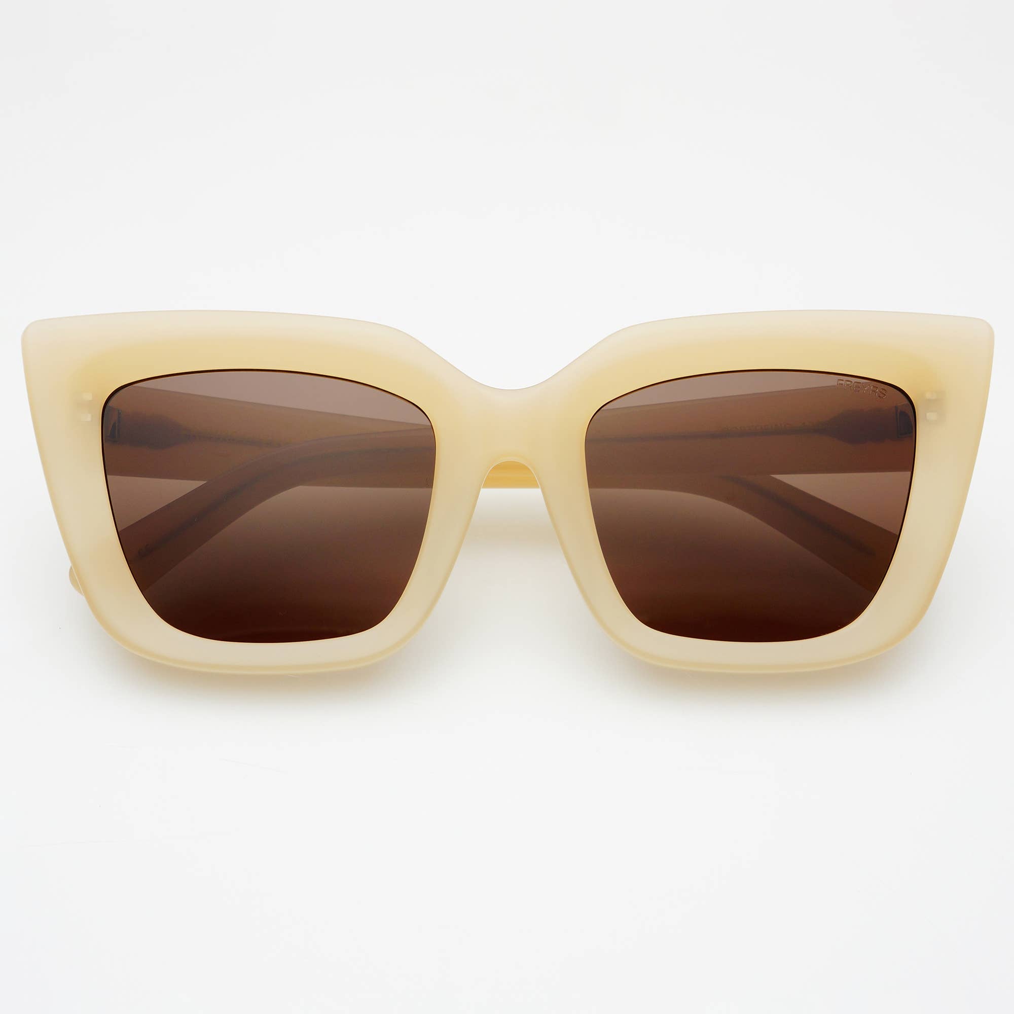 Portofino Acetate Cat Eye Sunglasses: Tan