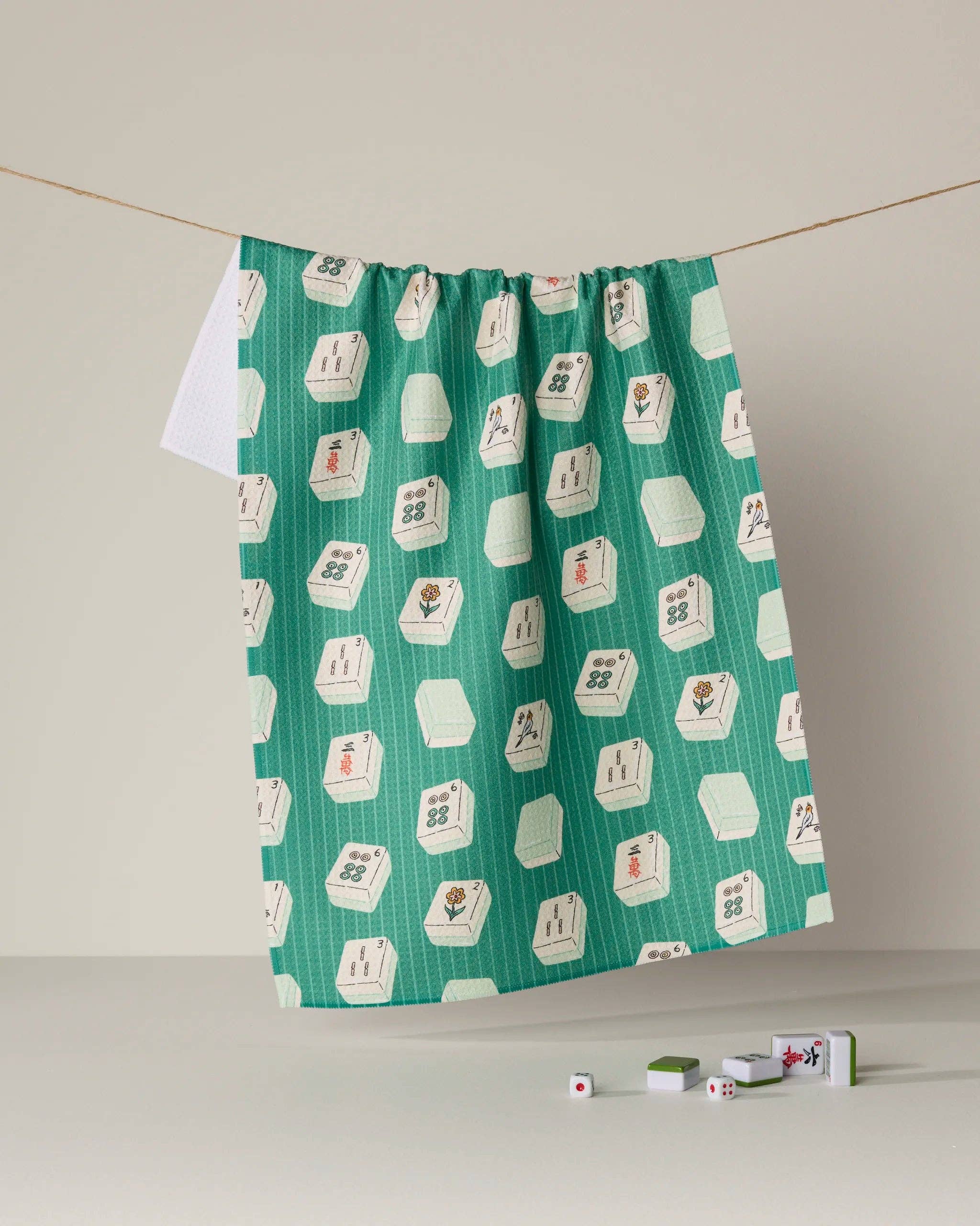 Kitchen Tea Towel | Mahjong Tile