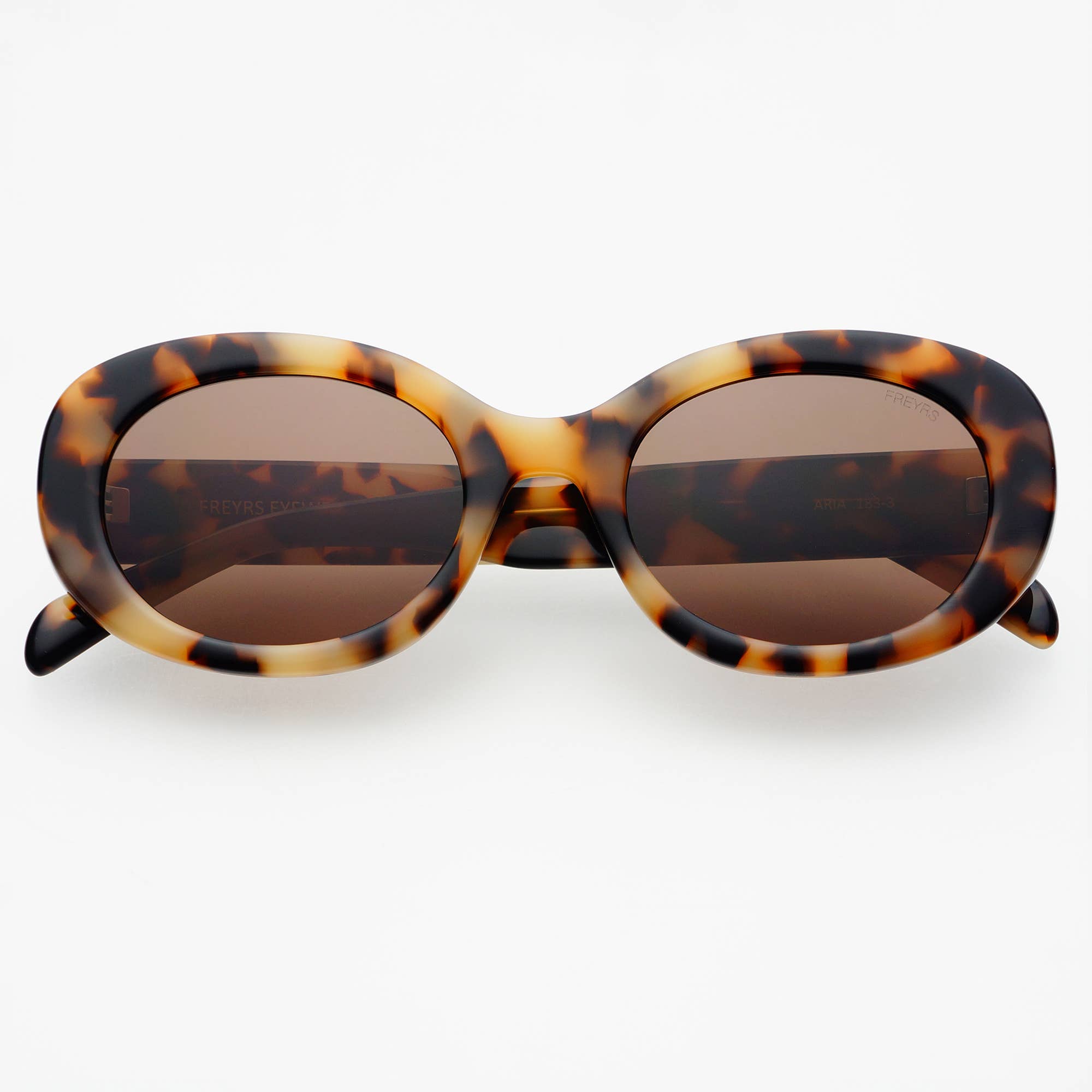 Aria Acetate Womens Oval Sunglasses | Milky Tortoise