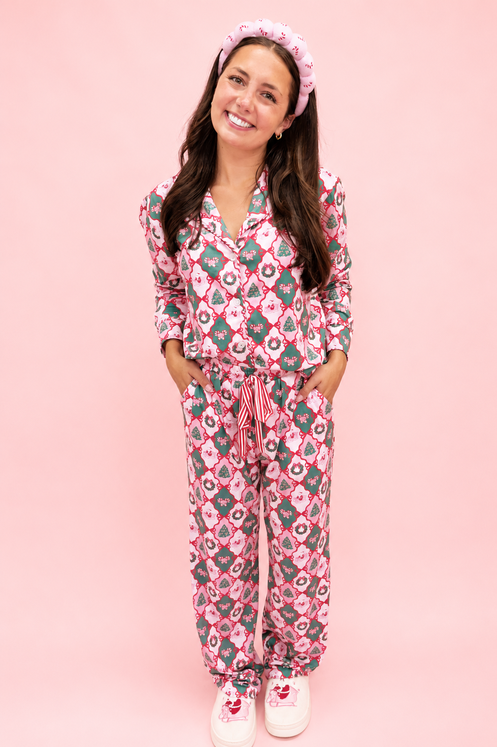Santa's Candy Cane Pajamas